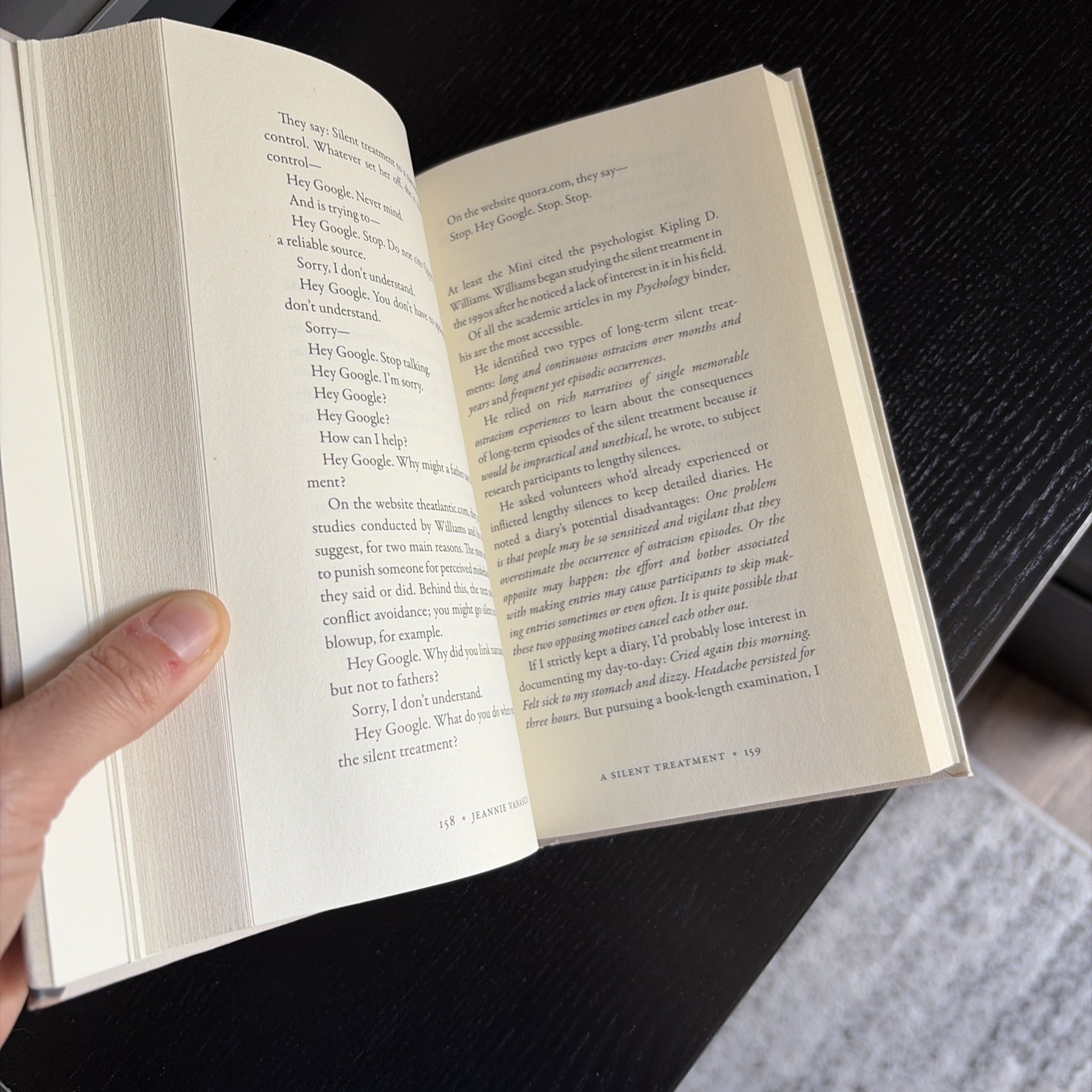 Silent Treatment : A Memoir, Hardcover by Vanasco, Jeannie, Like New Used, Fr…
