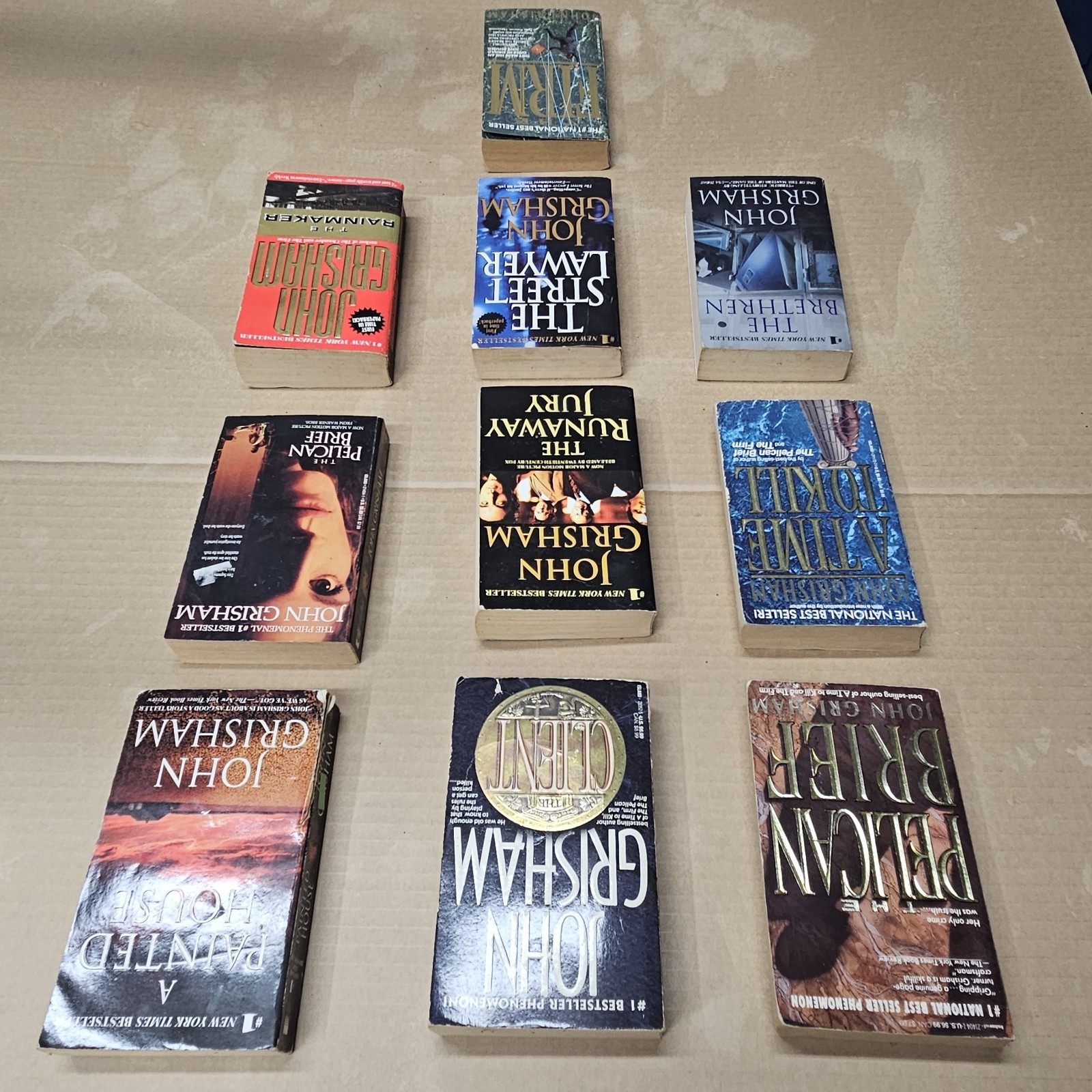 Lot of 10 John Grisham Paperback Novels – Legal Thriller Collection