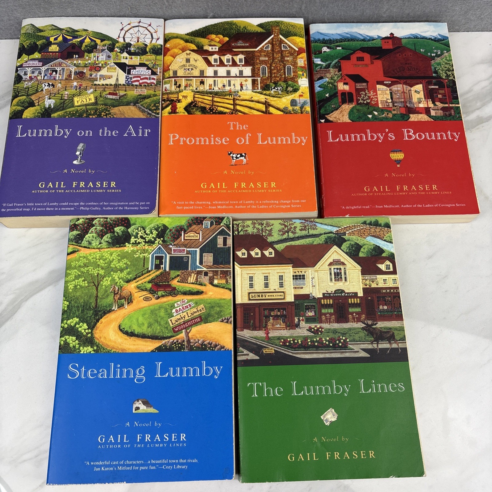 Lot of 5 Lumby Books by Gail Fraser Paperback Books 1-5 in Series