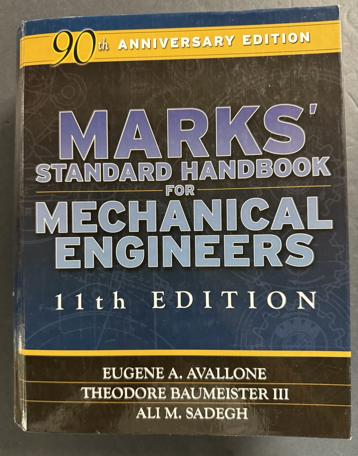 MARKS‘ STANDARD HANDBOOK FOR MECHANICAL ENGINEERS 11th/Anniv Ed (2007, HC) VG