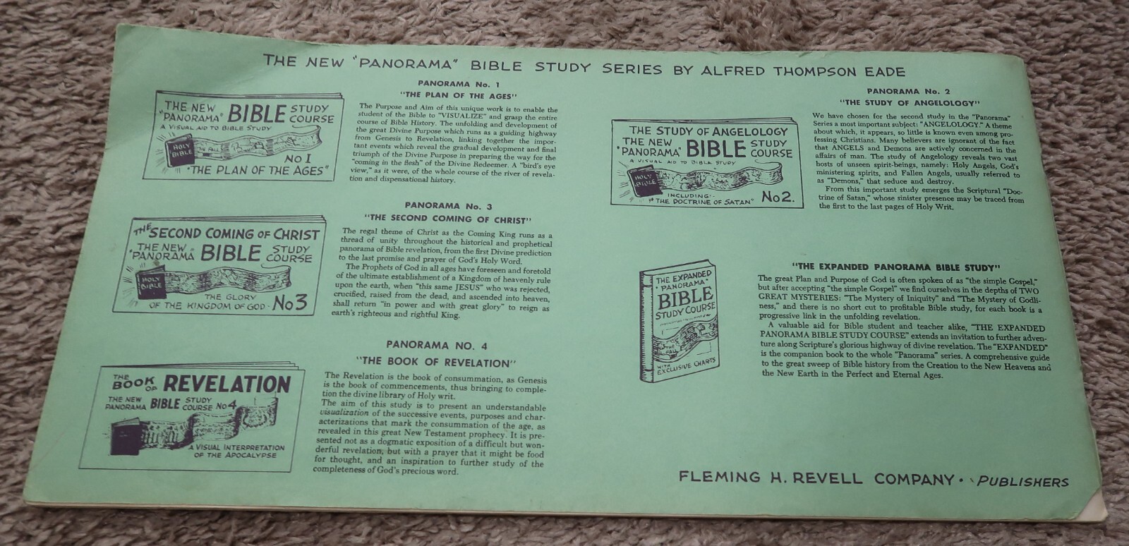 ( Alfred Thompson Eade, New Panorama Bible Study Course, Second Coming of Christ