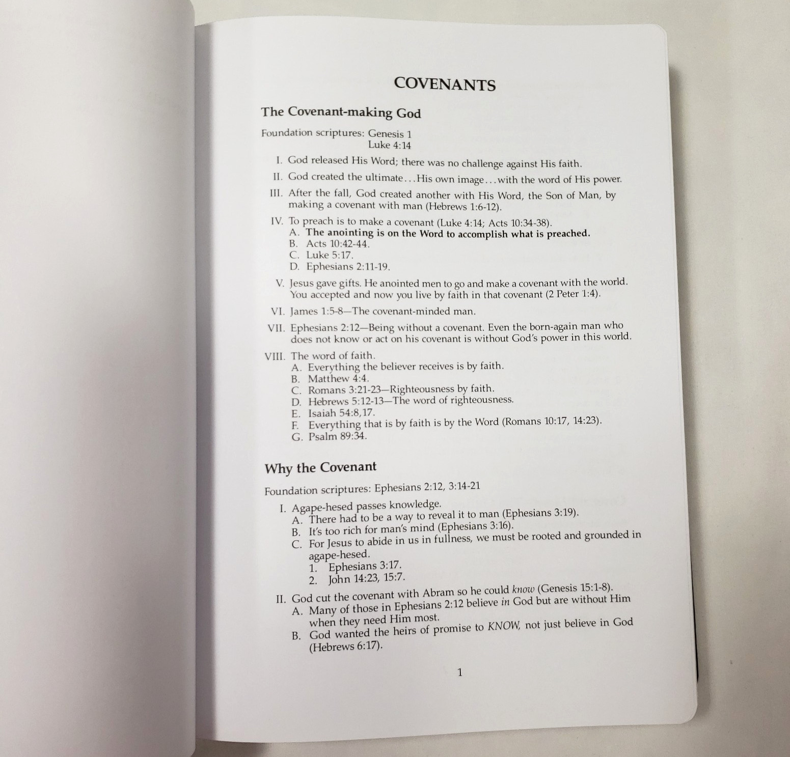 Kenneth Copeland Personal Notes New Testament KJV Study Bible Center Column