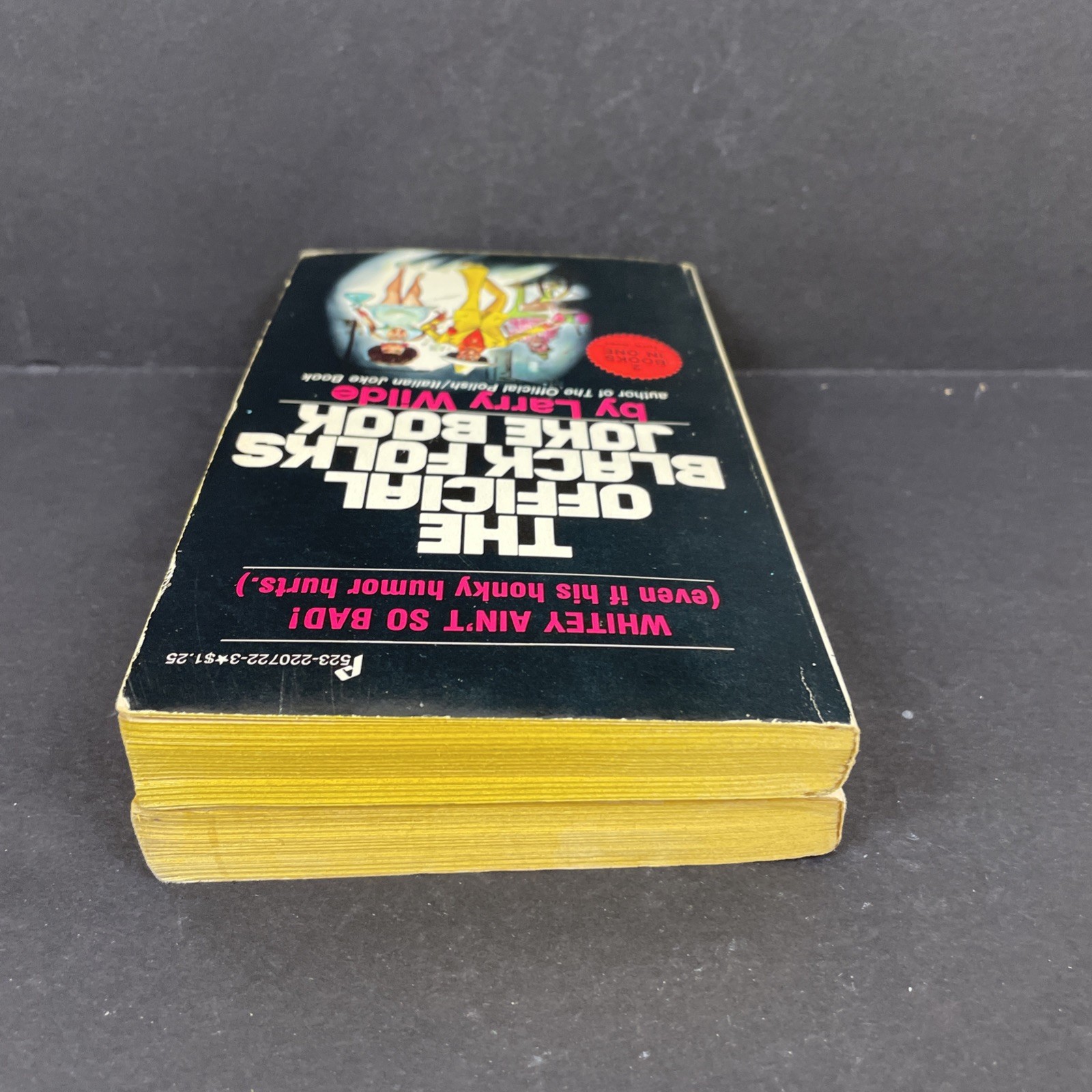 VTG Set of 2 The Official Black/White & Polish/Italian Joke Books by Larry Wilde
