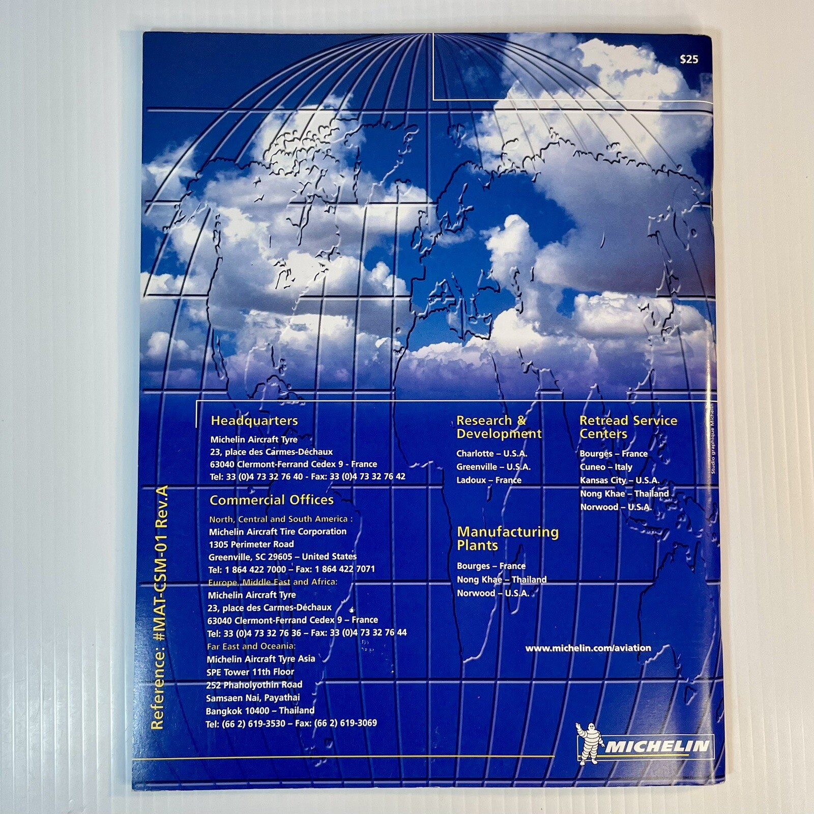 Michelin Aircraft Tire Care & Service Manual Book Rare 88 pages