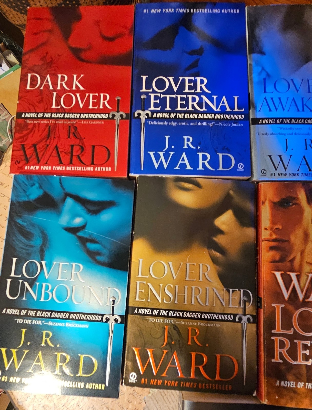 J.R. Ward Black Dagger Brotherhood Lot Books 1-12 Mixed Paperback Hardcover EUC
