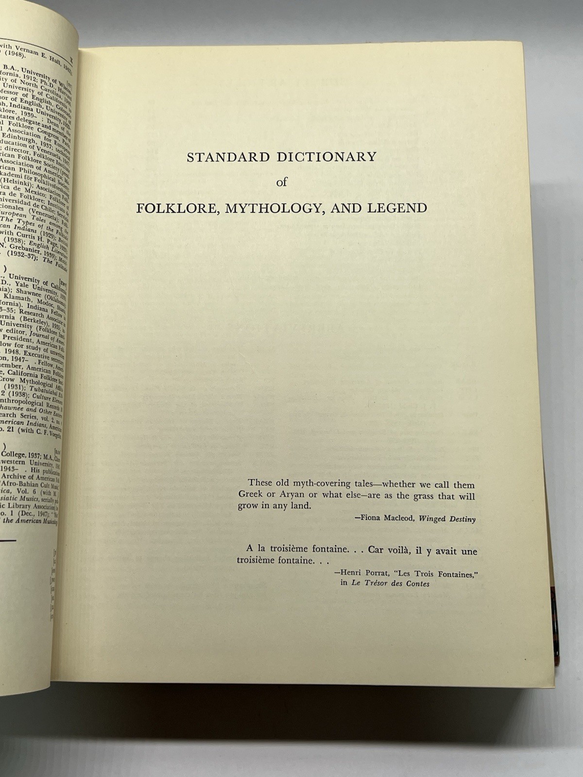Funk & Wagnalls Standard Dictionary of Folklore, Mythology and Legend Vol 2 1949