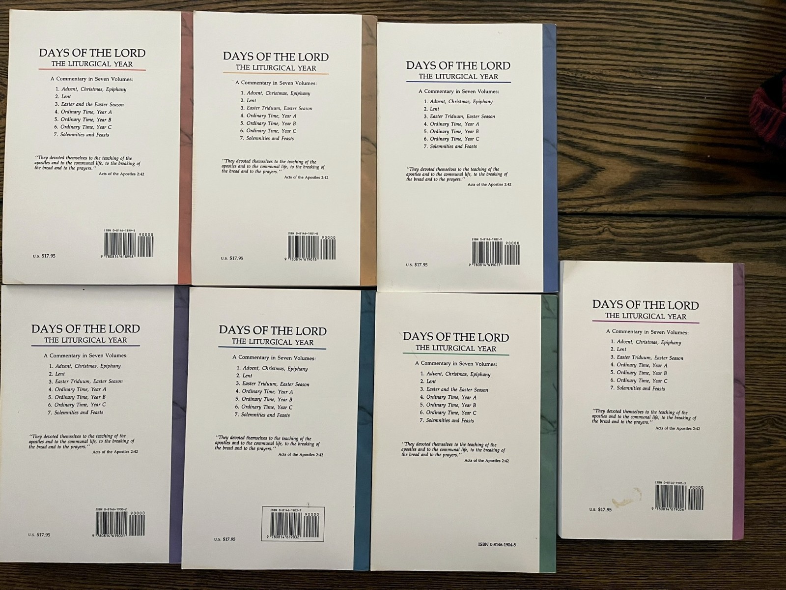 Complete Set DAYS OF THE LORD The Liturgical Year Christian Books Series vol.1-7