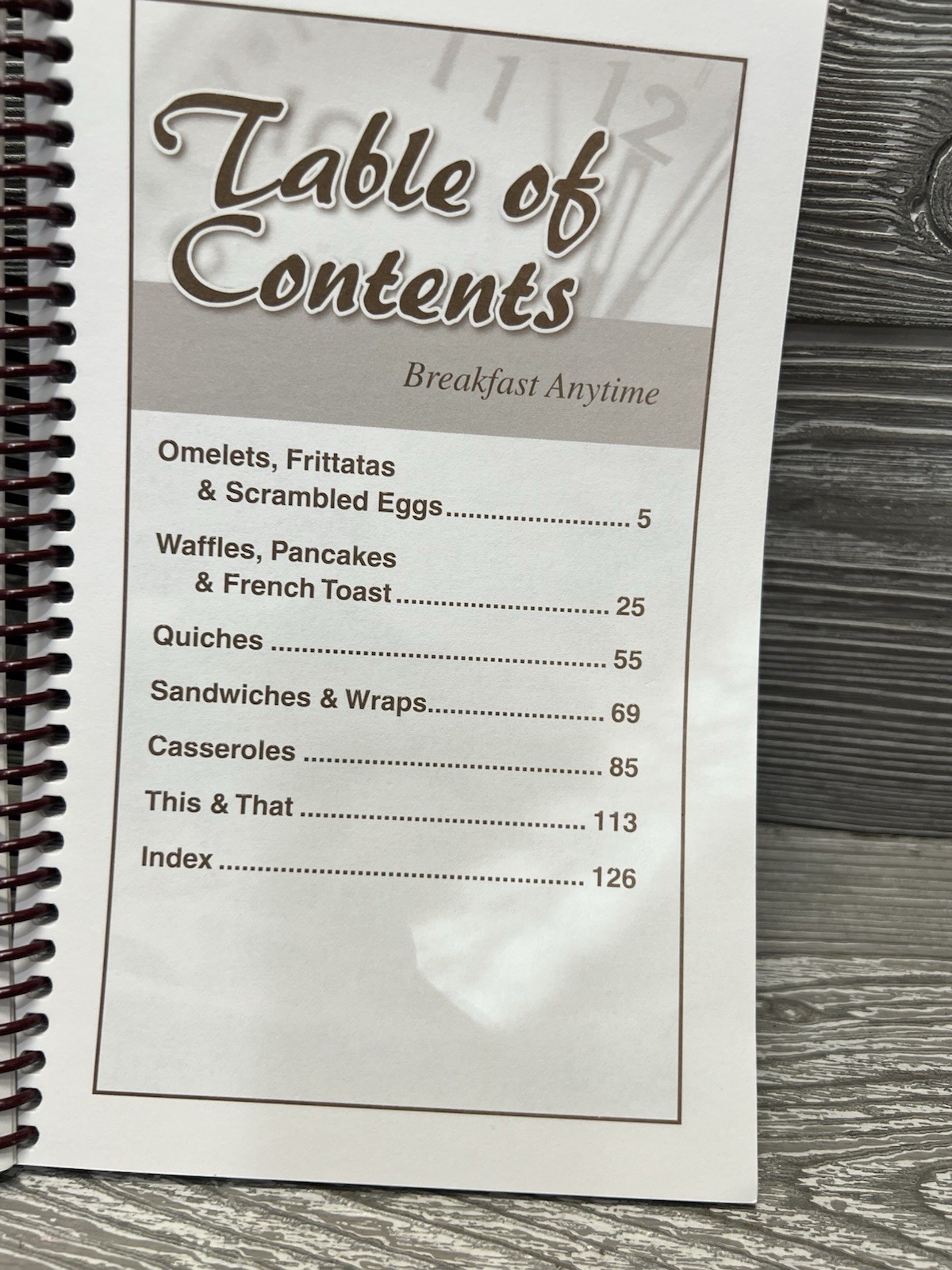 Breakfast Anytime Cookbook Recipes 2008 Softcover Spiral 123 Pages Cooking