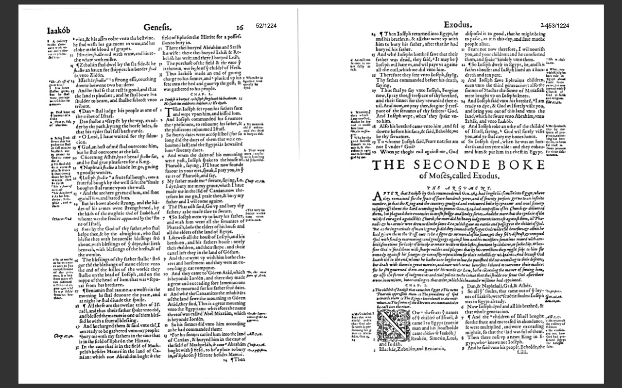 1560 Geneva Bible (E-Book) & Bonus 1599 Bible Ebook on CD-ROM -Scanned Original