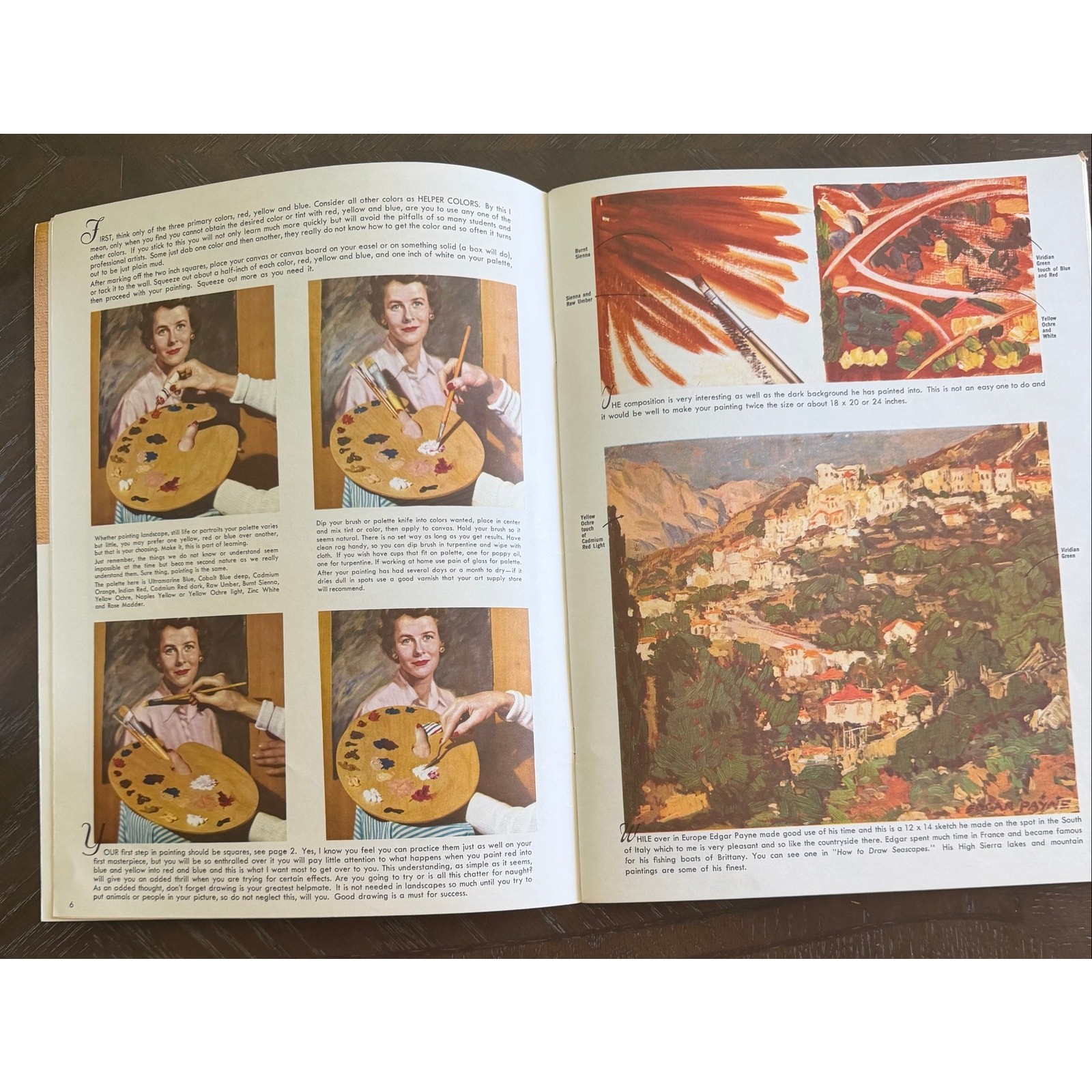 Vintage 1965 Walter Foster Oil Painting Book No 4 New Edition Art Instruction