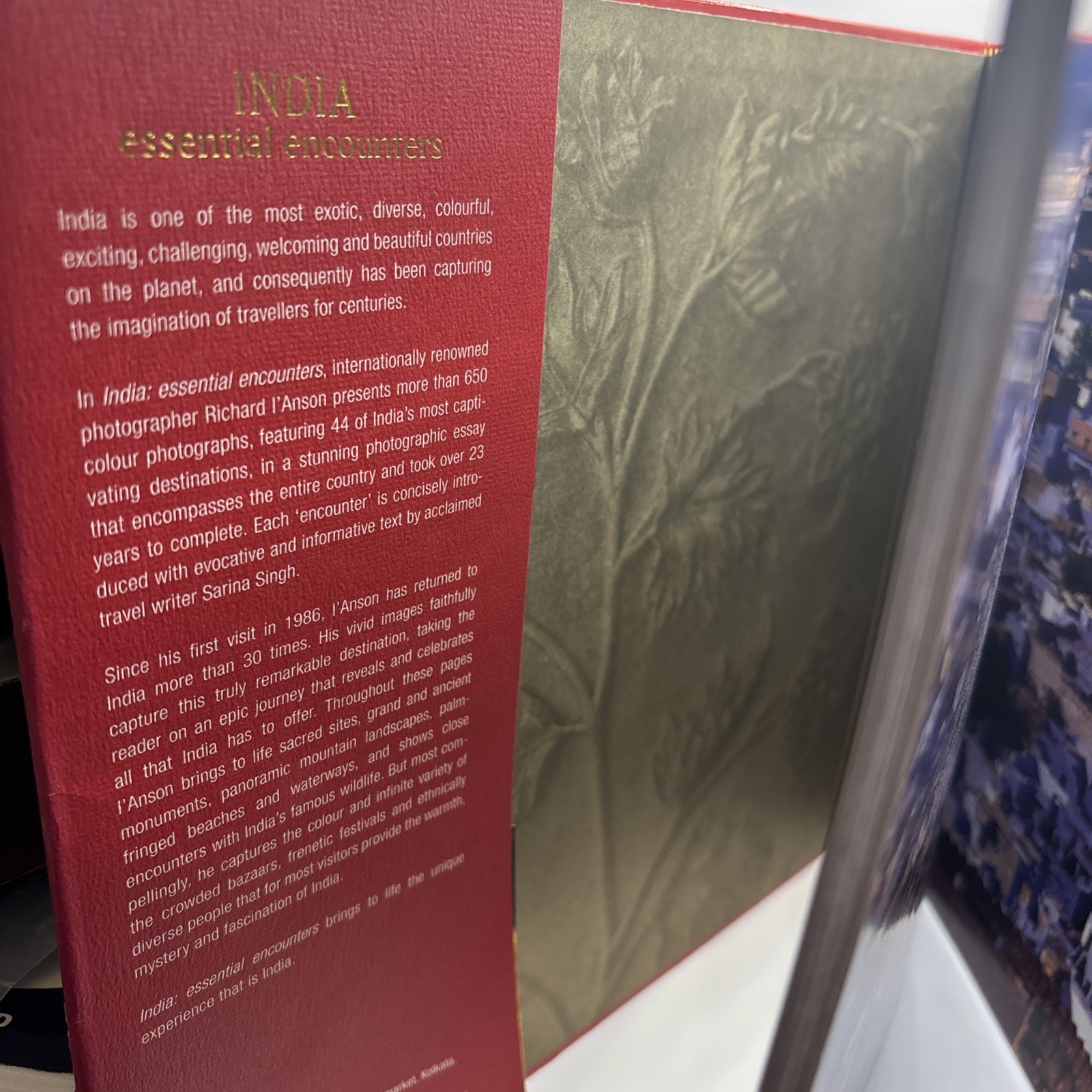 India – Essential Encounters ; by Richard l’Anson & Sarina Singh – Lonely Planet