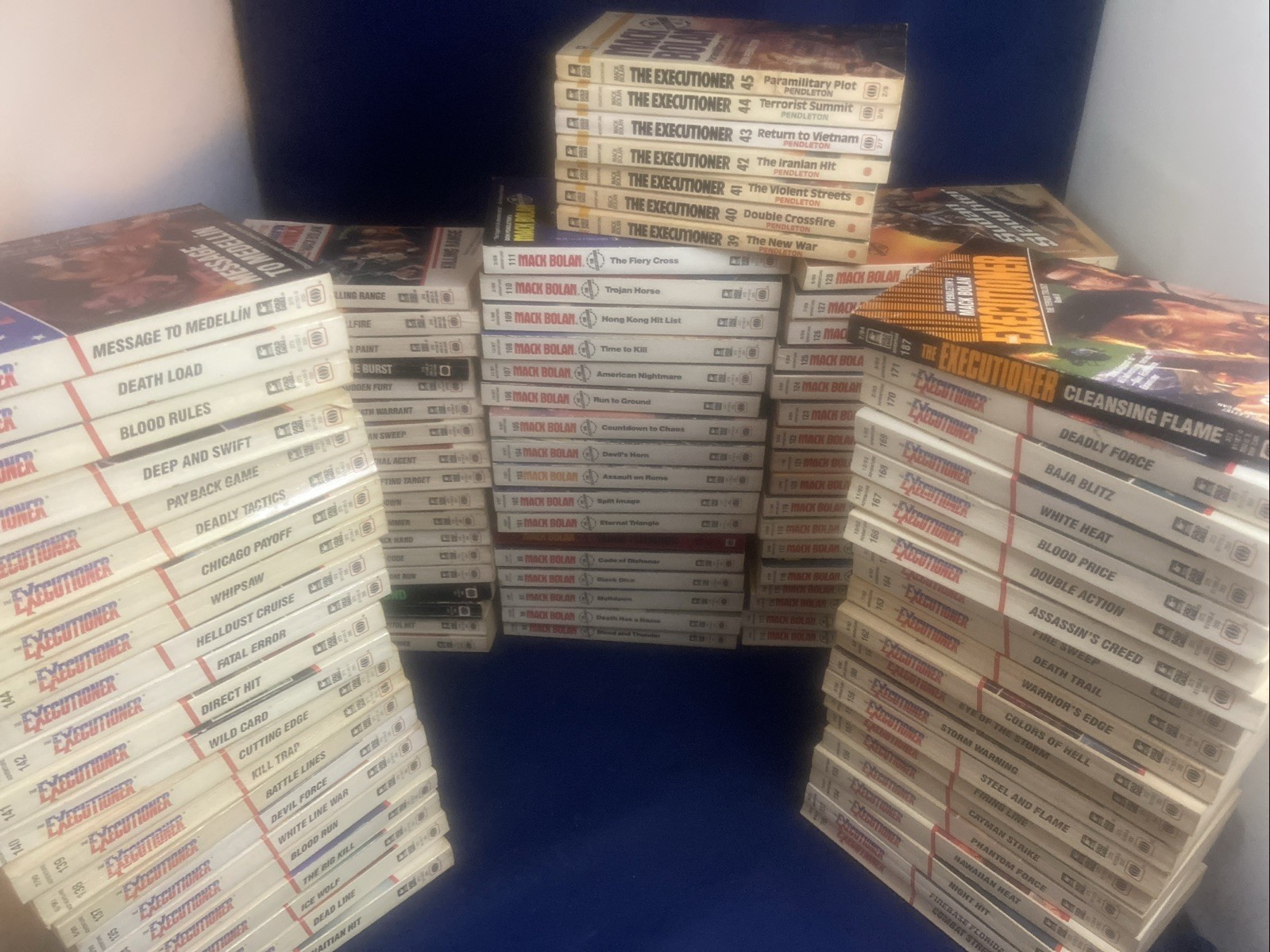 Don Pendleton’s MACK BOLAN The Executioner NO DUPES PB Book Lot of 101 Ex Cond!