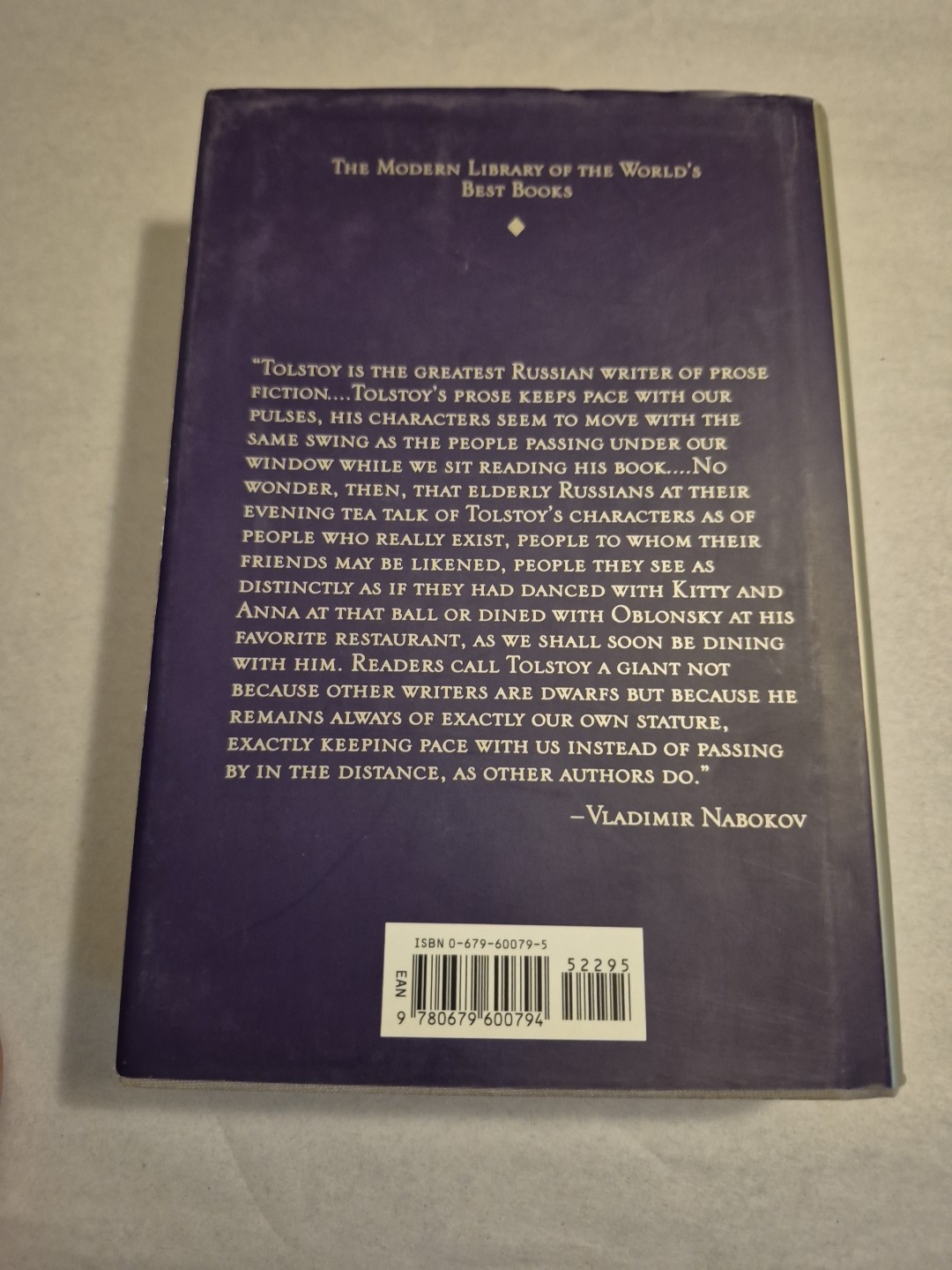 Anna Karenina by Leo Tolstoy 1993 Modern Library HC w/DJ Russian Literature