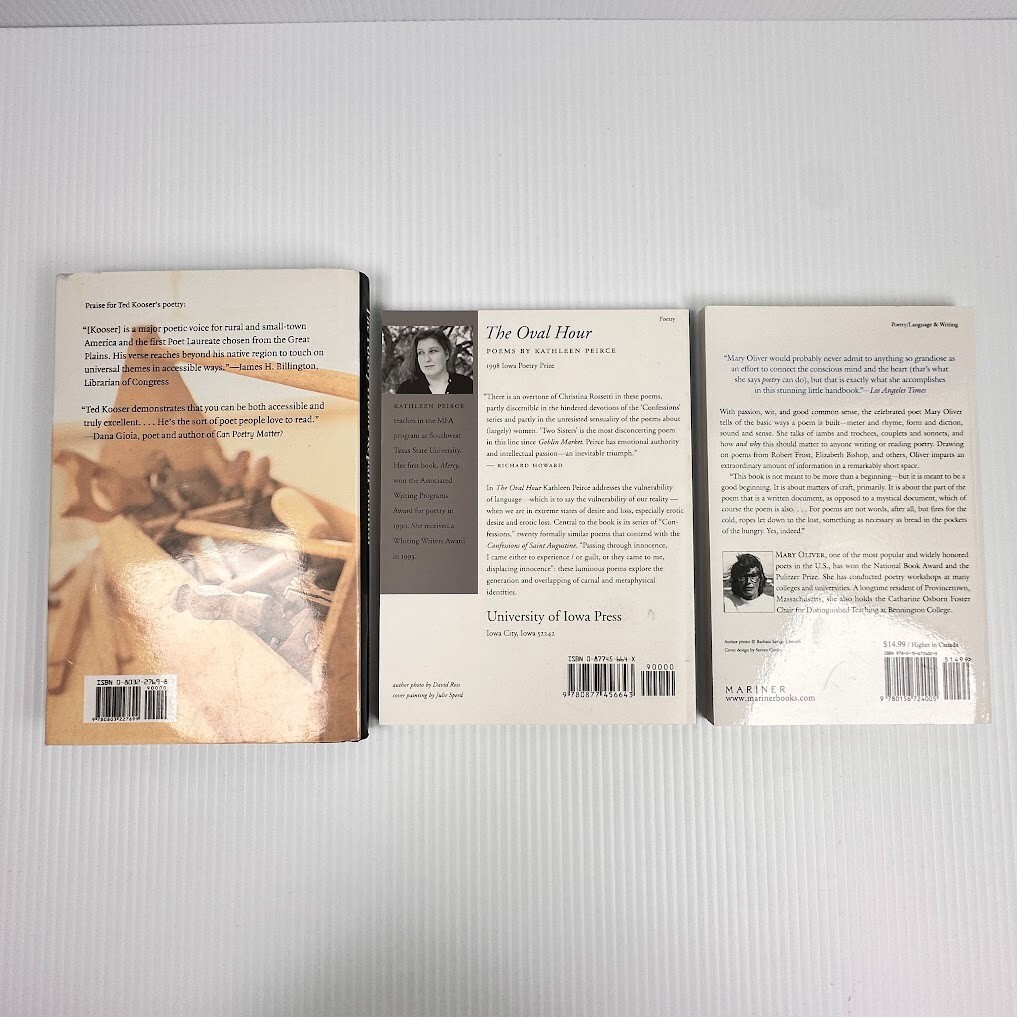 Lot of 3 Poetry Books – Multiple Authors & Titles – Hardcover & Paperback
