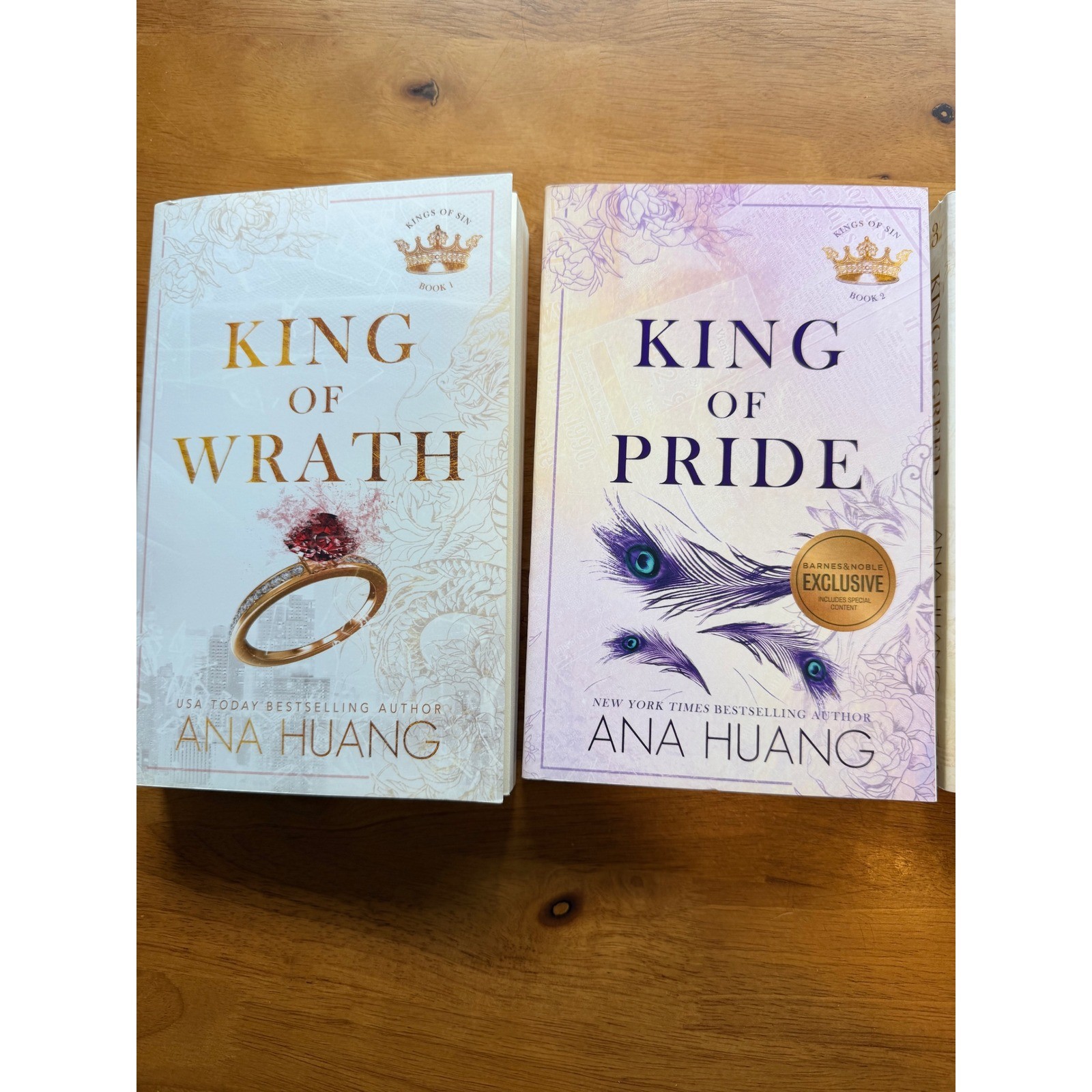 Ana Huang Kings of Sin Series Books 1-4 Bundle King of Wrath Pride Greed Sloth