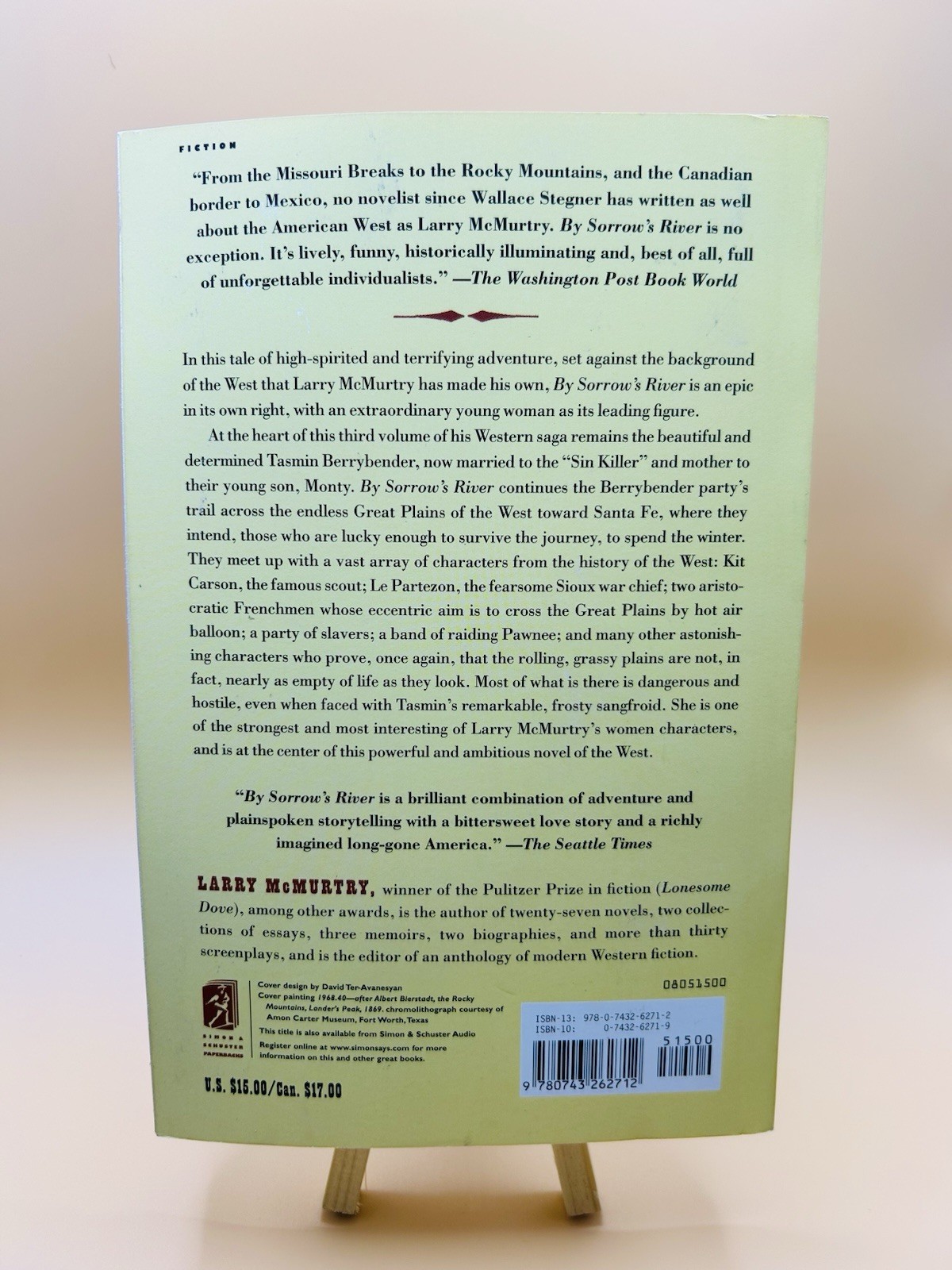 Larry McMurtry By Sorrow’s River, Signed by Author, A Novel, Very Good