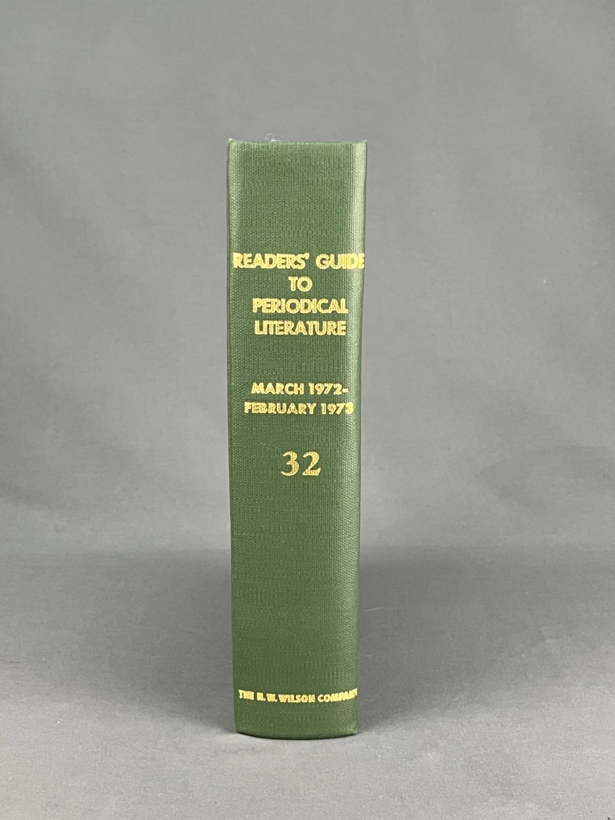 1972 -73 Reader’s Guide to Periodical Literature Volume 32 by H.W. Wilson