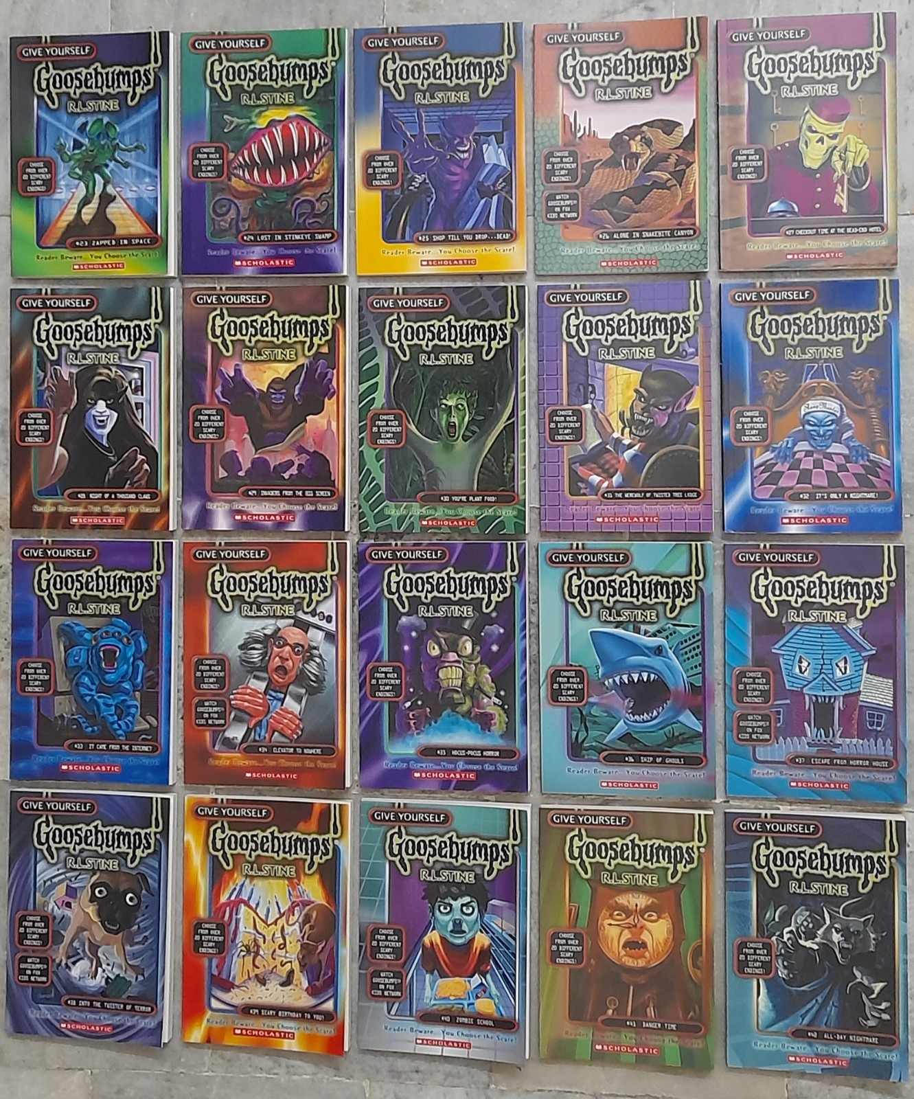 Give Yourself Goosebumps (#01-#42) Complete 42 Books Set, Reprint Ed, R.L. Stine
