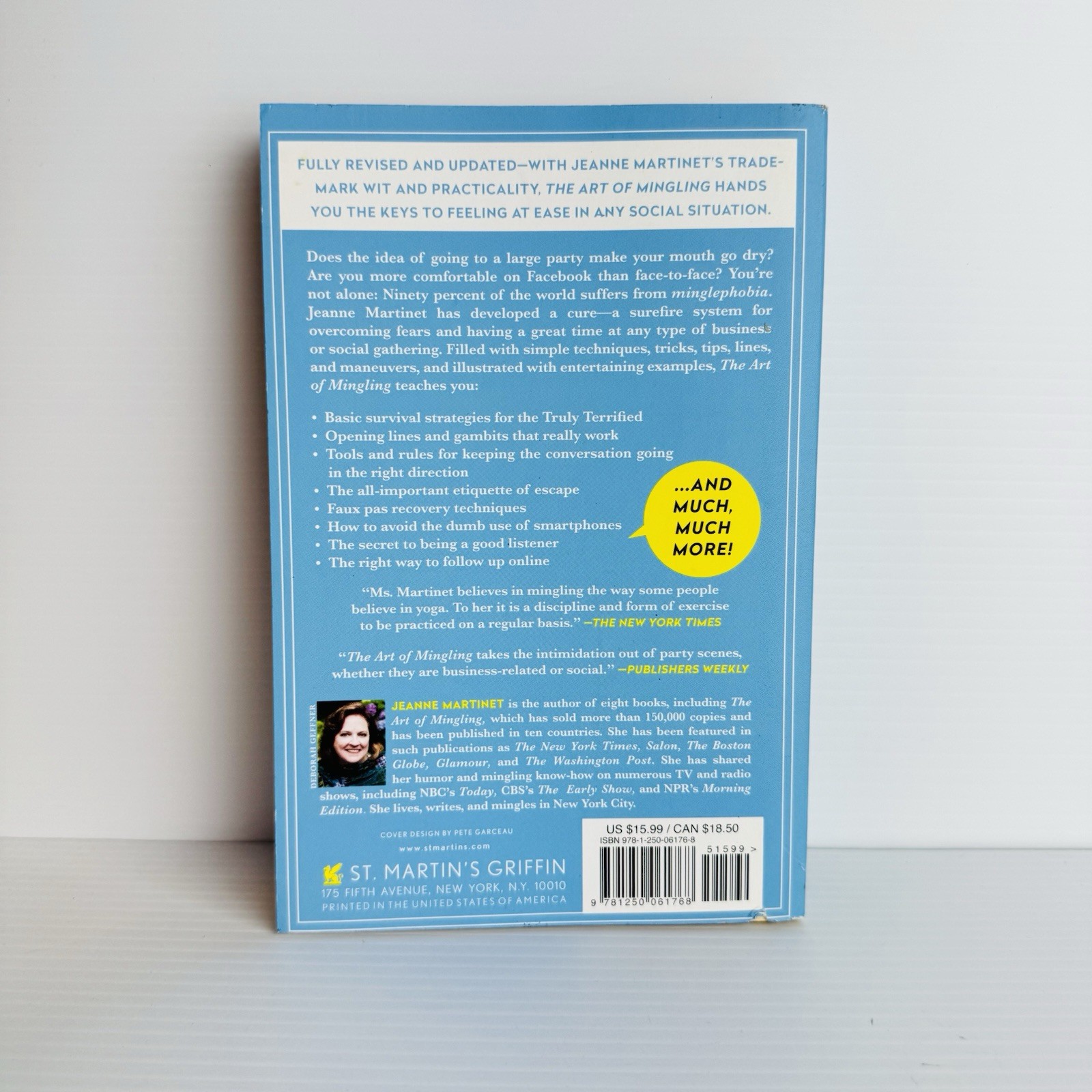 The Art of Mingling By Jeanne Martinet (2015, PB) Social Skills Self Help Guide