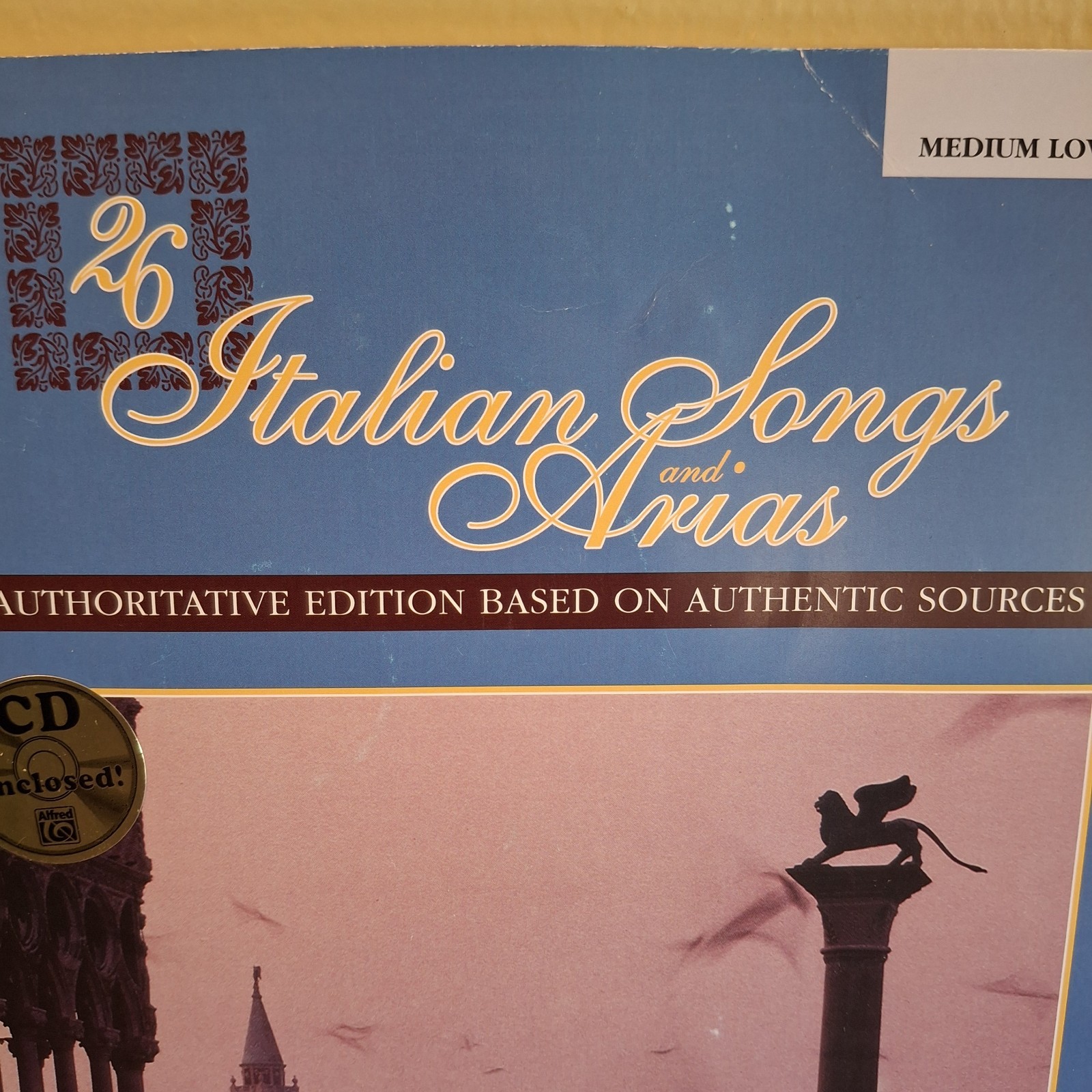 26 Italian Songs and Arias : Medium Low Voice, Book and CD Paperb