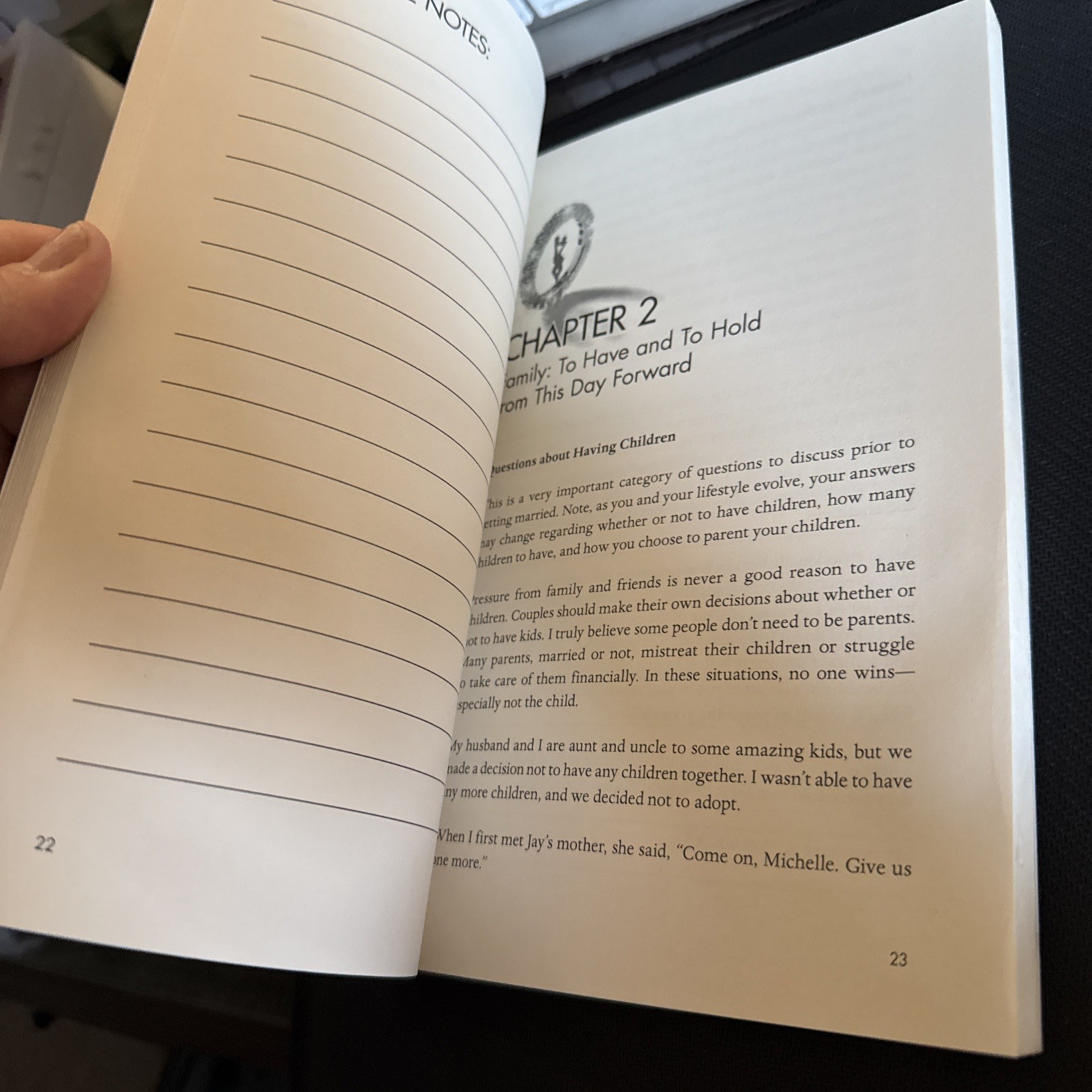The Vows: A Workbook for Marriage Success and Understanding Yourself