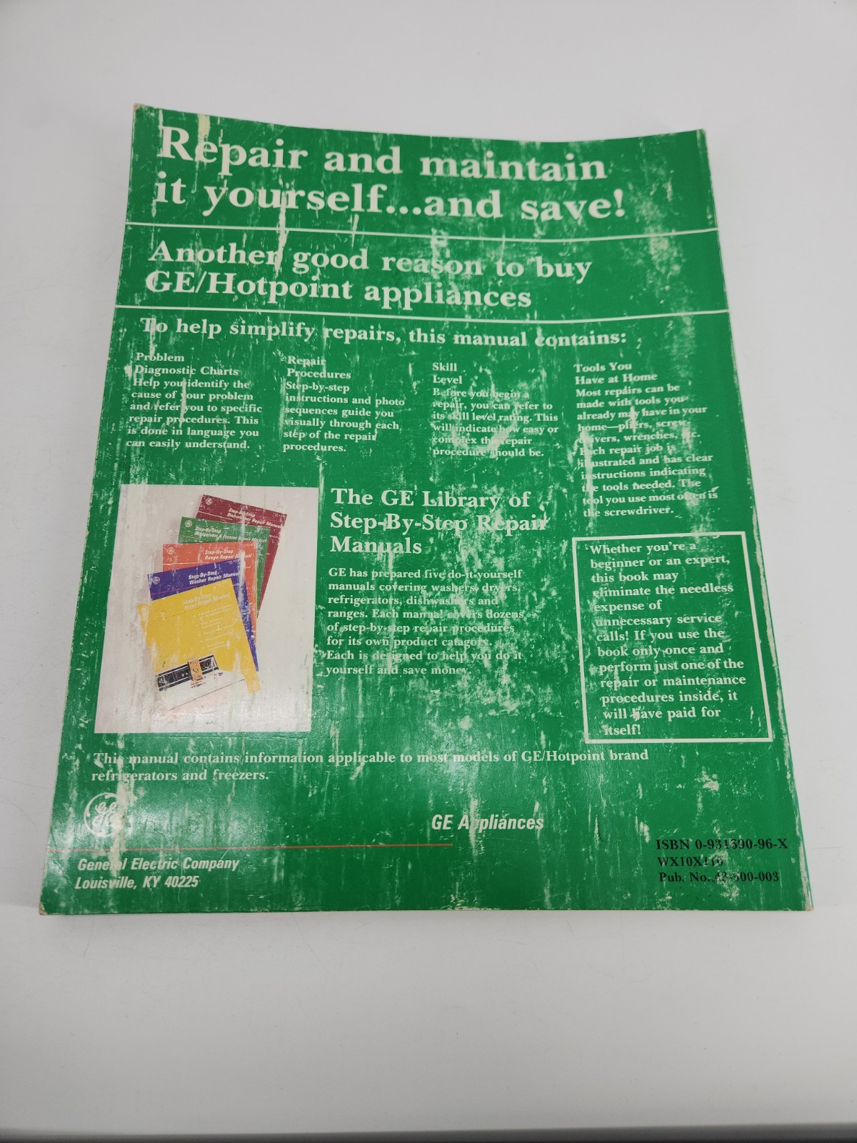 GE Book Step-By-Step Refrigerator Freezer Repair Manual Vintage General Electric