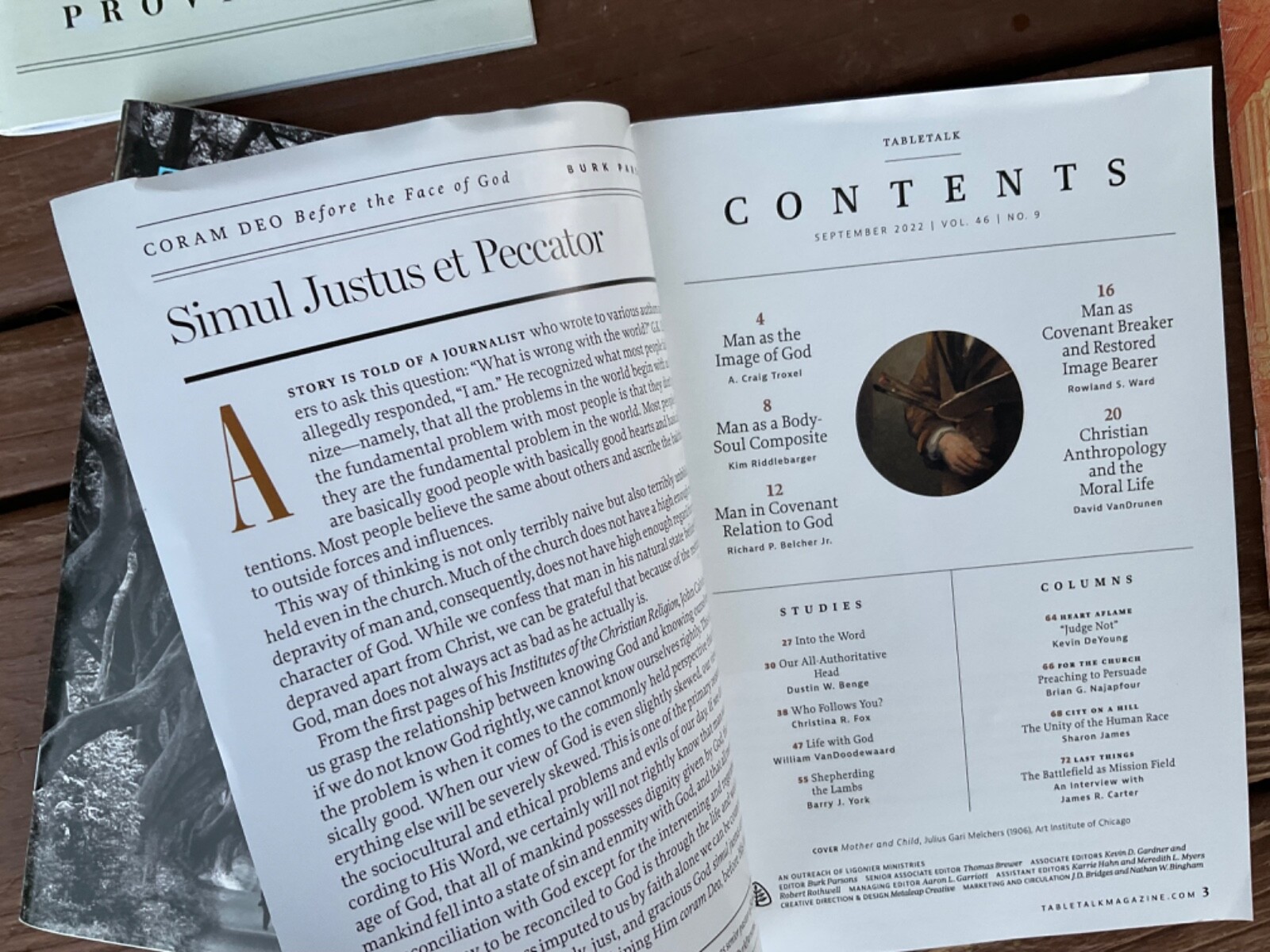 6 Table Talk Magazines 2021/22 Ligonier Justification Anger Providence Doctrine