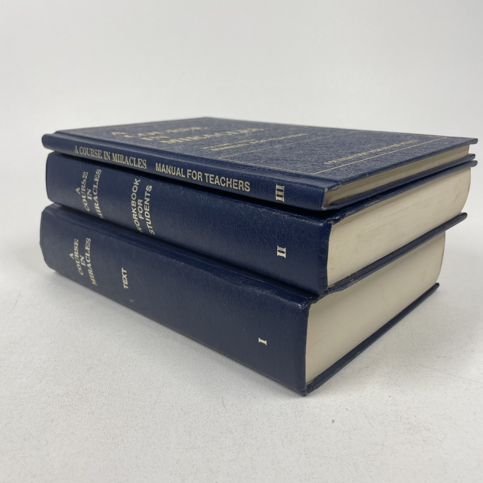 A Course in Miracles 3 Volume Set HC Books Christian Bible Religion Spirituality