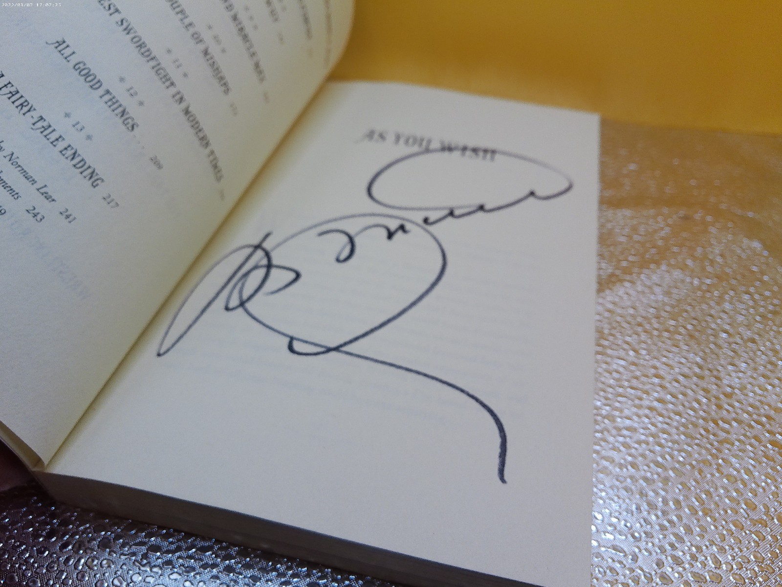 As You Wish Princess Bride movie Cary Elwes signed book PB 2016 1st Atria ed