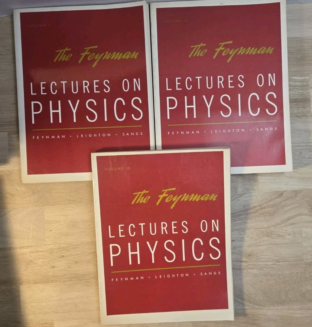 The Feynman Lectures on Physics Complete 3 Volume Set Lot Richard Feynman PB