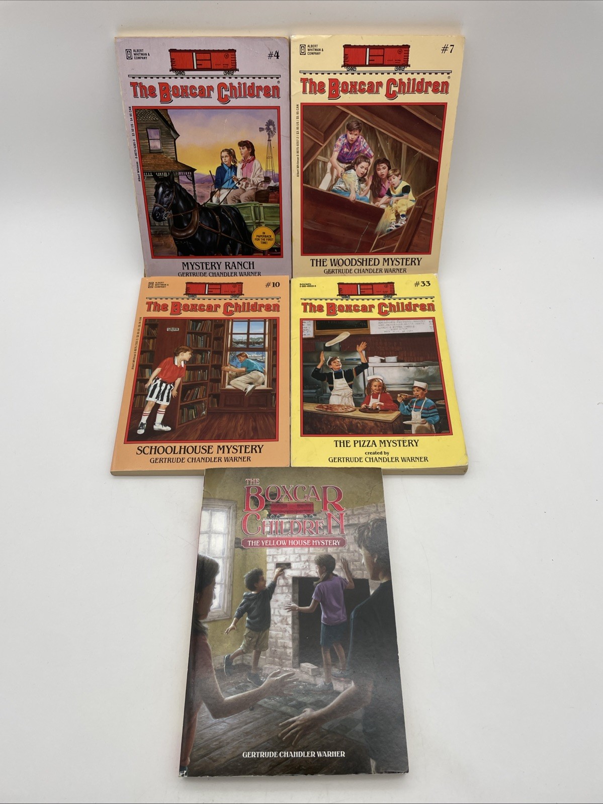 Bundle Lot of 5 – The Boxcar Children Chapter Books by Gertrude Chandler Warner
