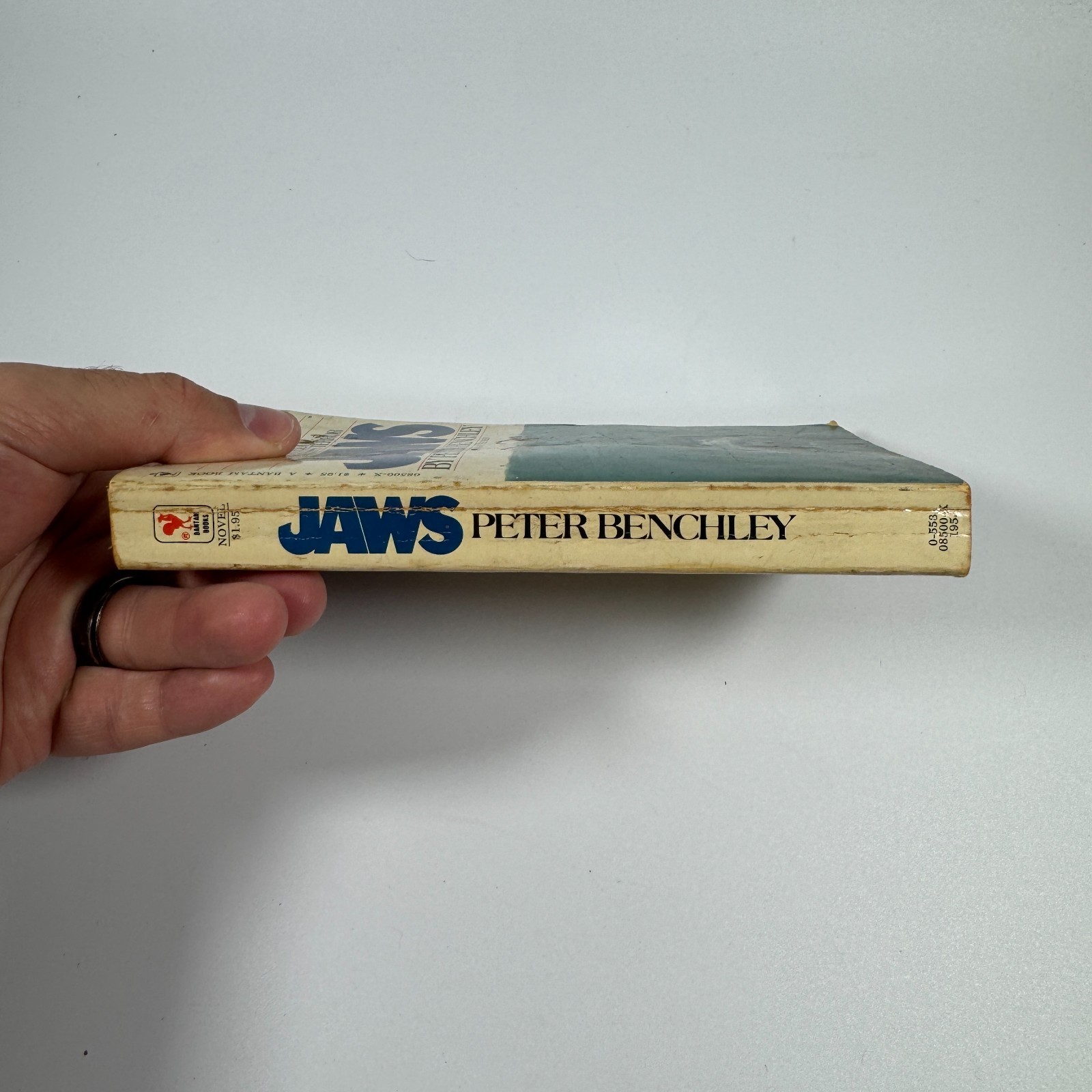 Jaws 1974 by Peter Benchley, Bantam Edition Paperback 43rd Printing