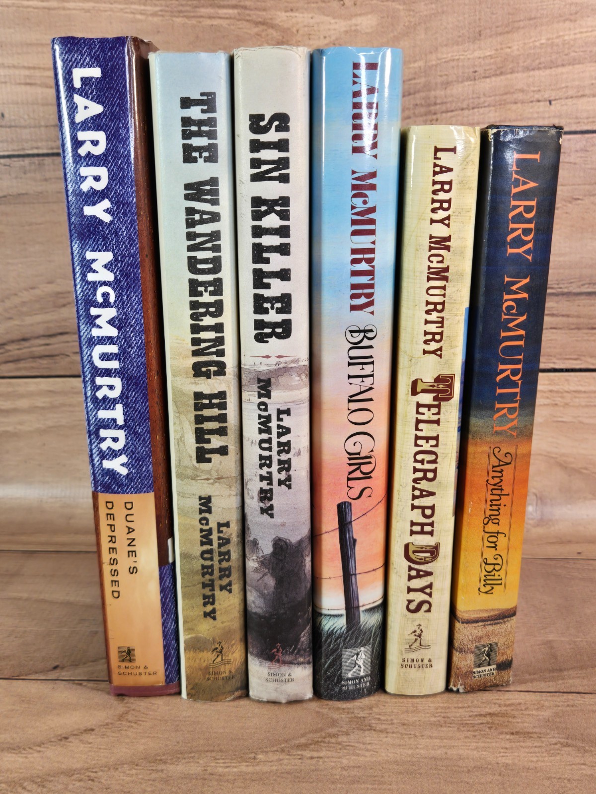 Larry McMurtry 6‑Book HC Lot Anything for Billy Telegraph Days Buffalo Girls VG+
