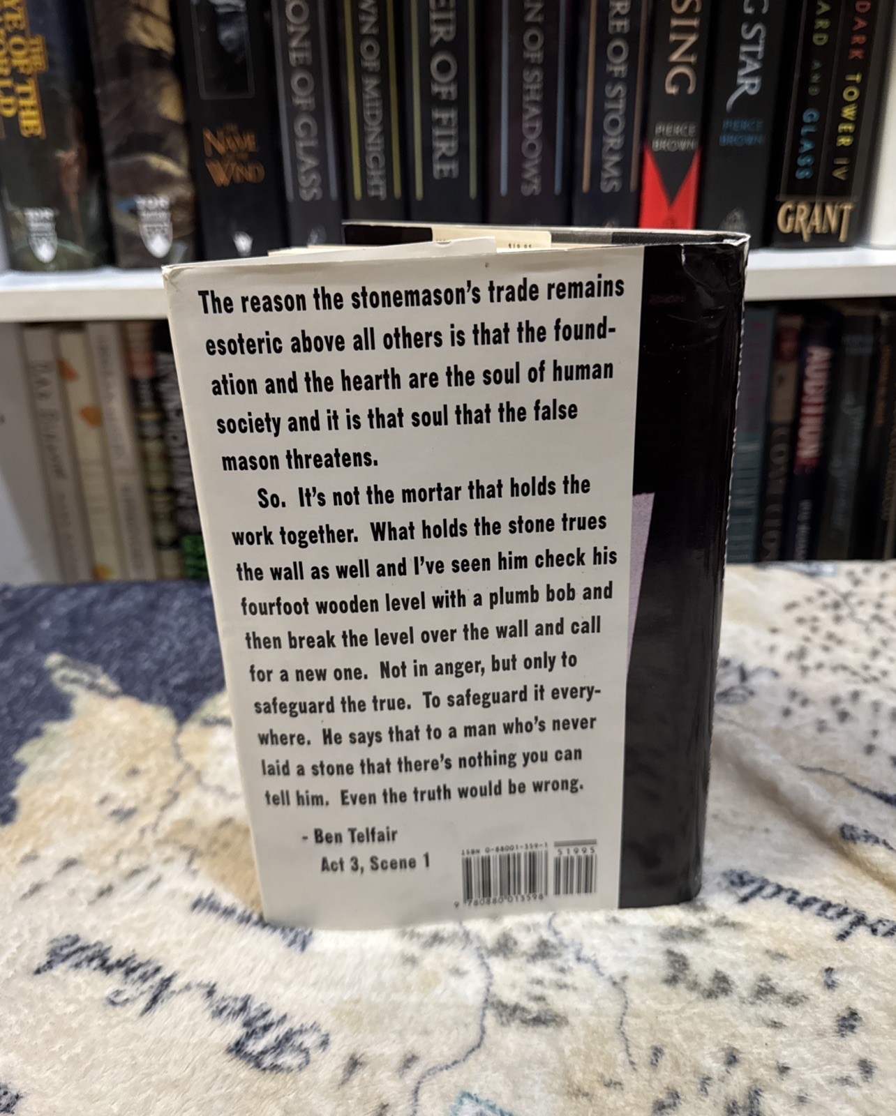 The Stonemason – Cormac McCarthy (Hardcover) Stated First Edition, 1st/1st, VG