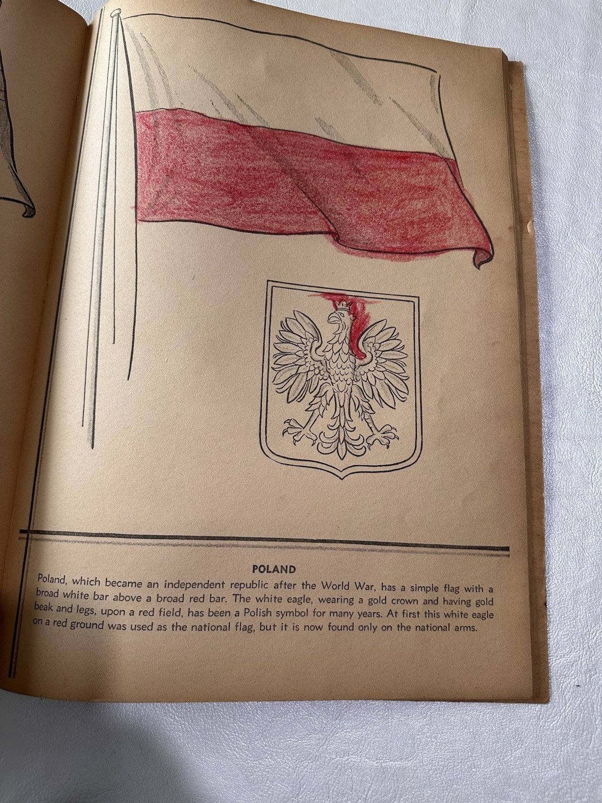 Vintage National Flags Coloring Book 48 Pages