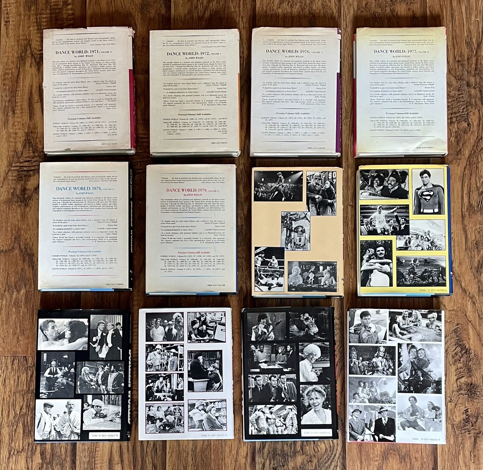 Screen World Lot of 20 — 17 HC w/ DJ, 3 SC — 1972-73, 77-85, 87-91, 93-96