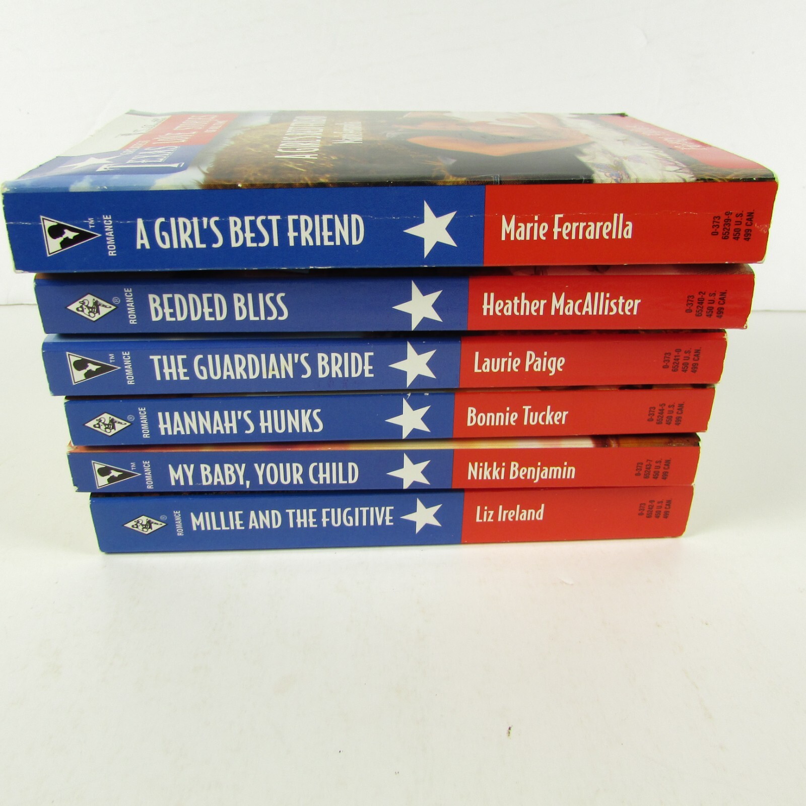 Lot of 6 Vintage Texas Love Stories Feisty Fillies Paperback Books
