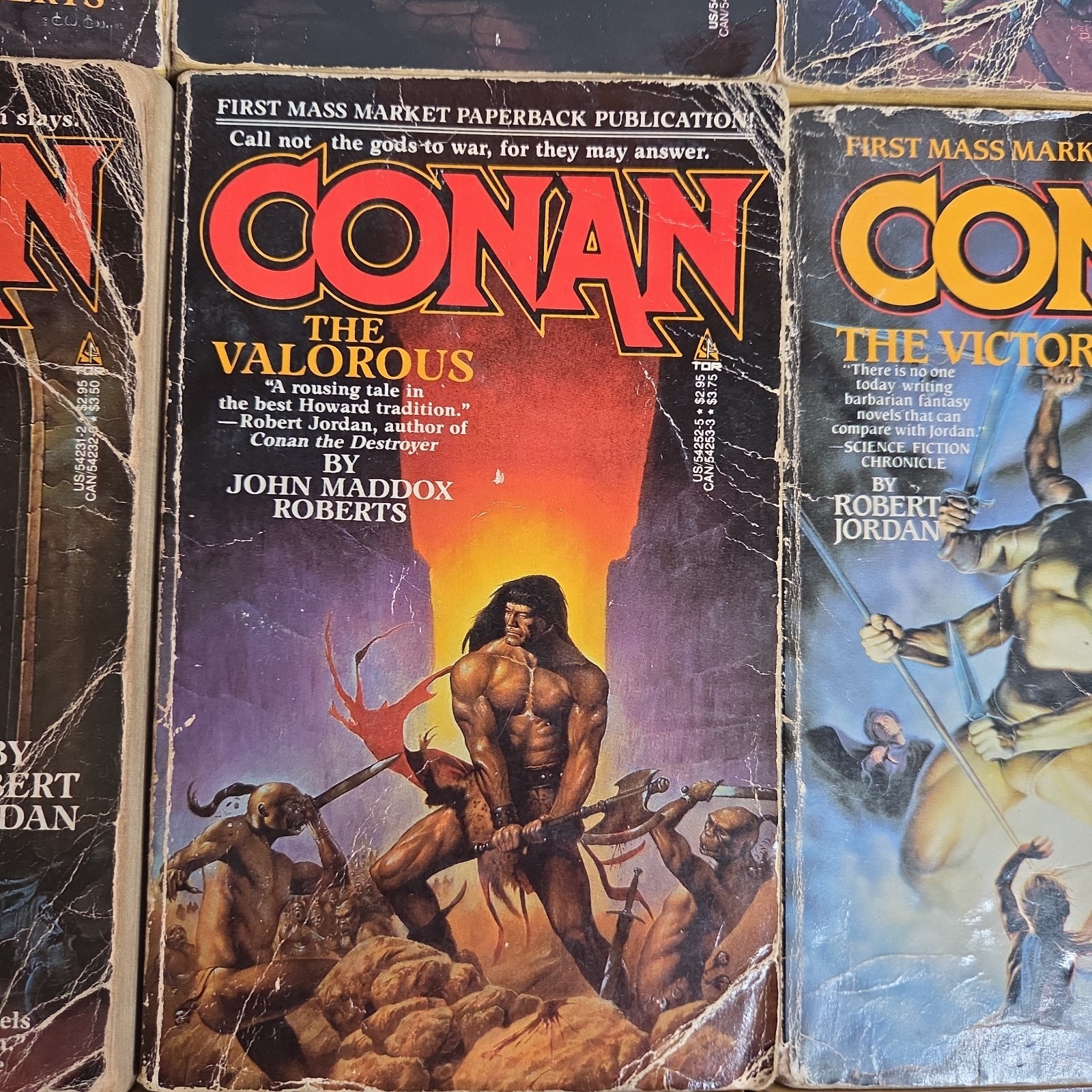 CONAN THE BARBARIAN 12x PAPERBACK Book LOT Fantasy TOR Robert Jordan