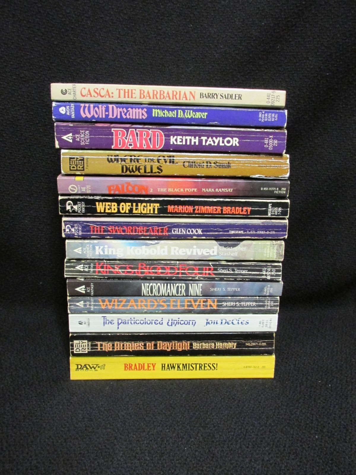Vintage 1980’s Fantasy Paperback Book Lot of 14 Titles