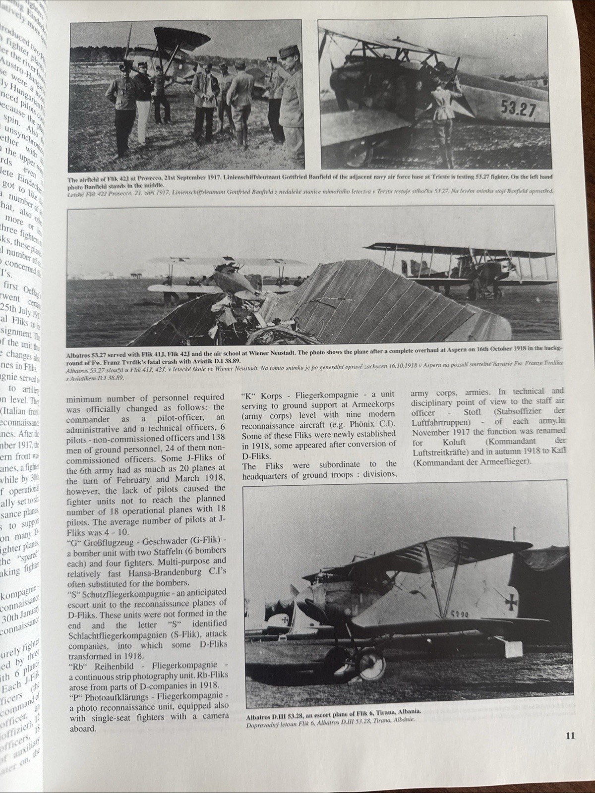 JaPo Albatros D.II & D.III Oeffag Austria Hungary WWI German Soft Cover 1998