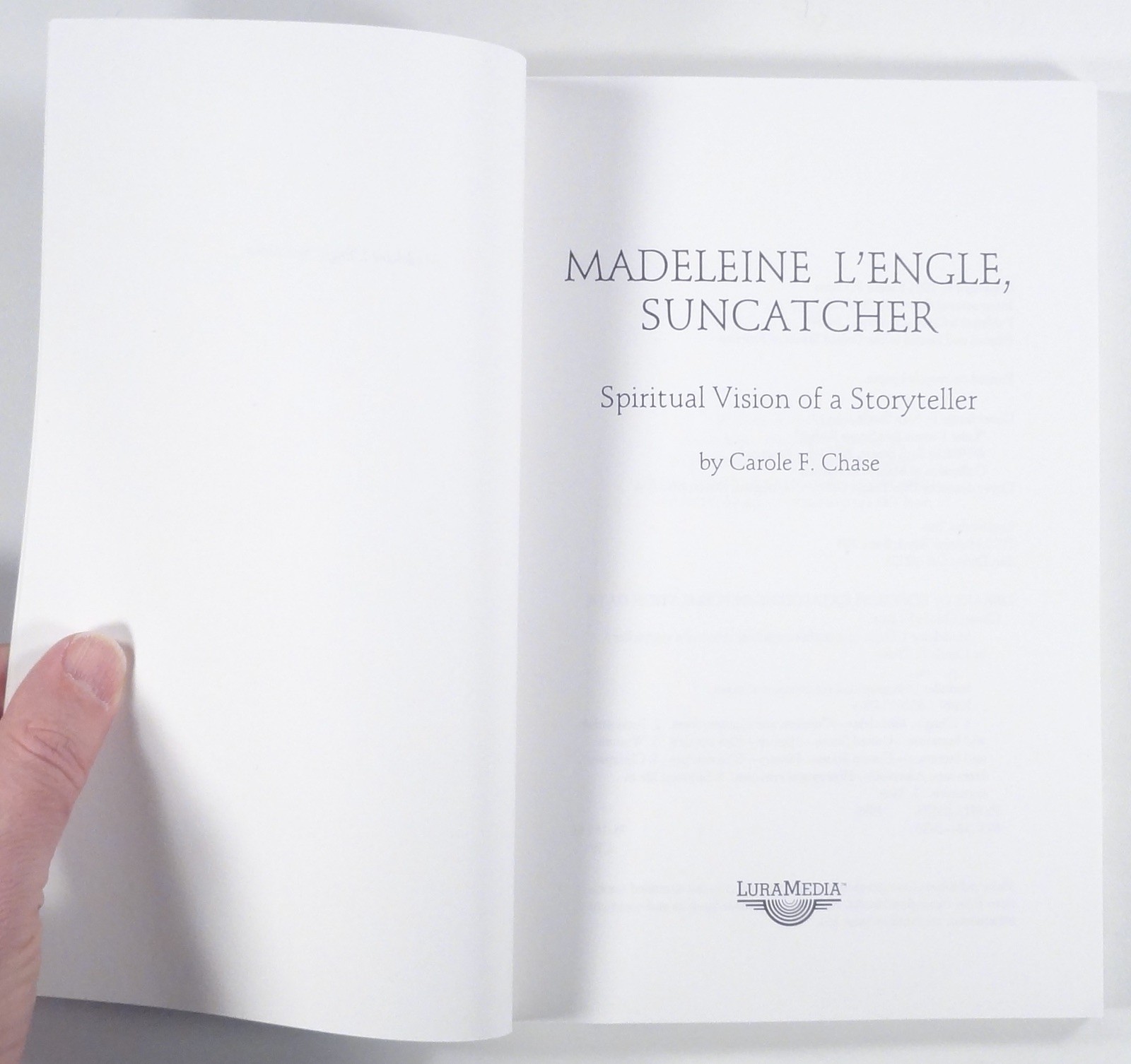 1995 MADELEINE L’ENGLE: SUNCATCHER biography SPIRITUALITY Young Adult author TPB
