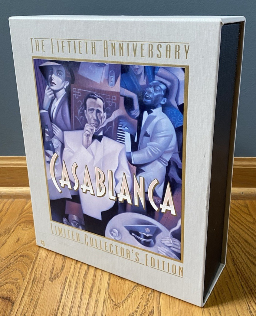 Casablanca 50th Anniversary Limited Collectors Edition Box Set Book VHS 1992