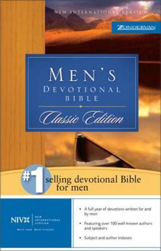 NIV Men’s Devotional Bible: New International Version – Hardcover – VERY GOOD