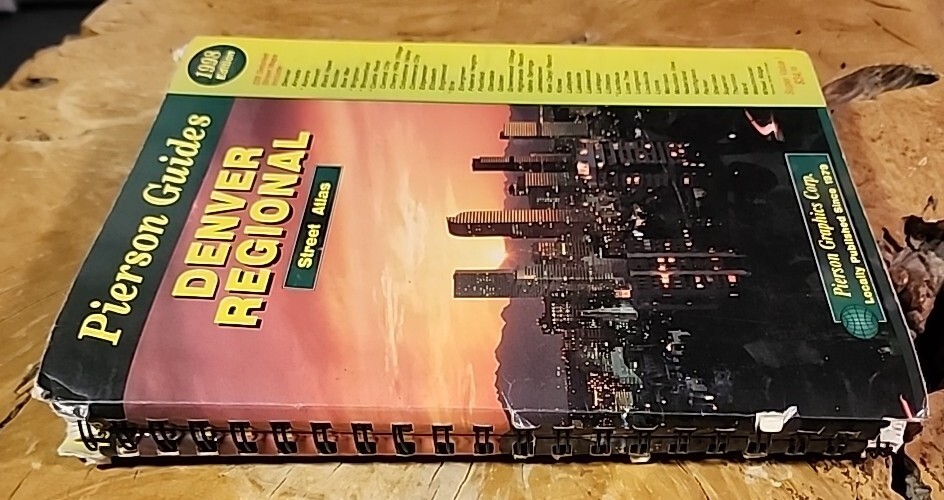RARE Pierson Guides Denver Regional Street Atlas Map Book 1998 Edition