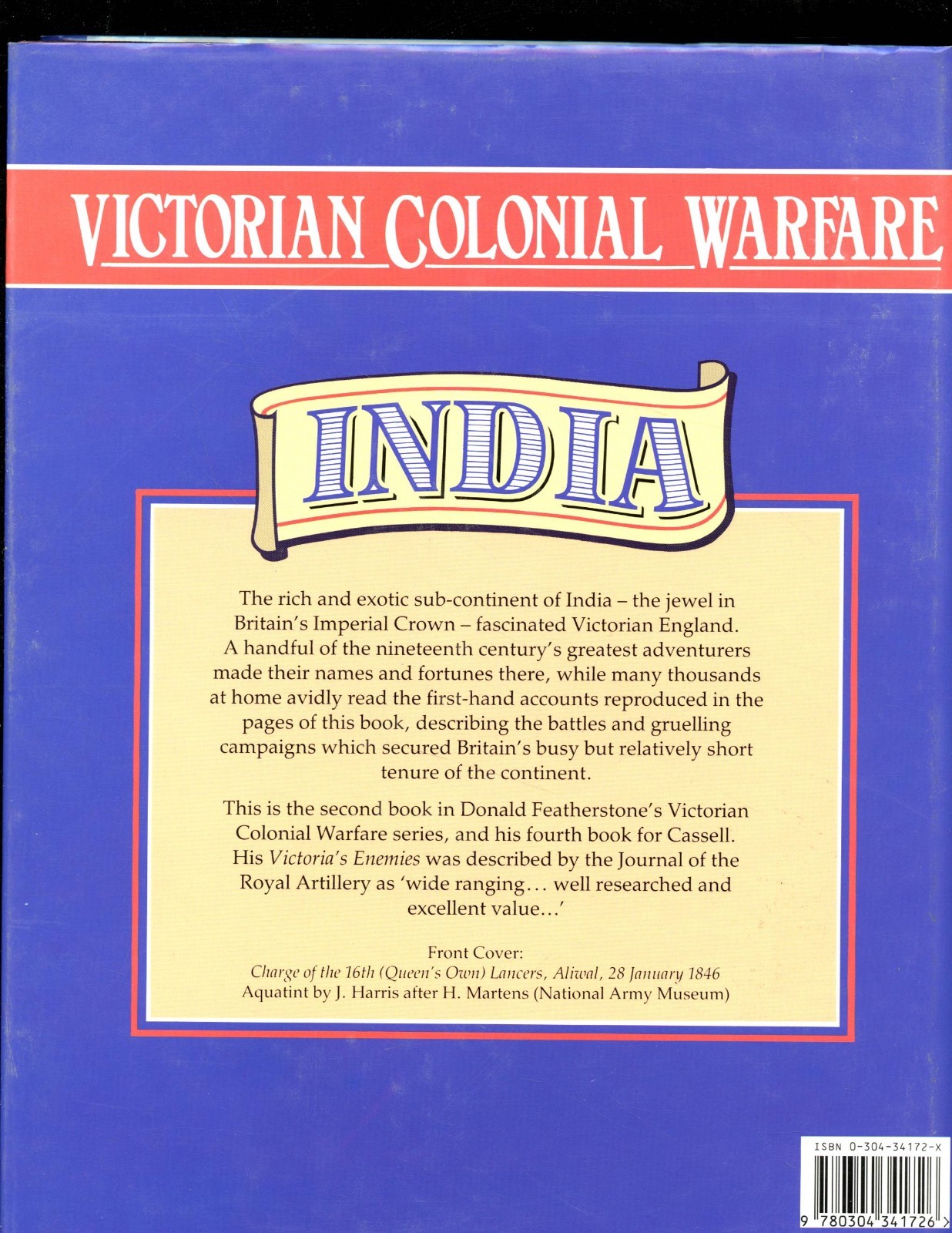 VICTORIAN COLONIAL WARFARE – INDIA 1843-58 Don Featherstone 1st UK. ,HBDJ VG