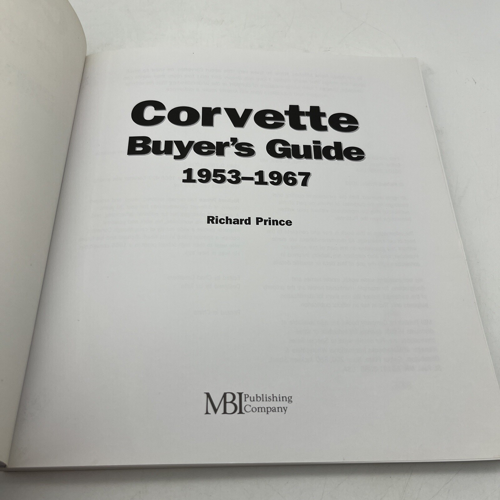 Corvette C3 Buyer’s Guide 1968-1982 (1st Ed) by Prince, Richard