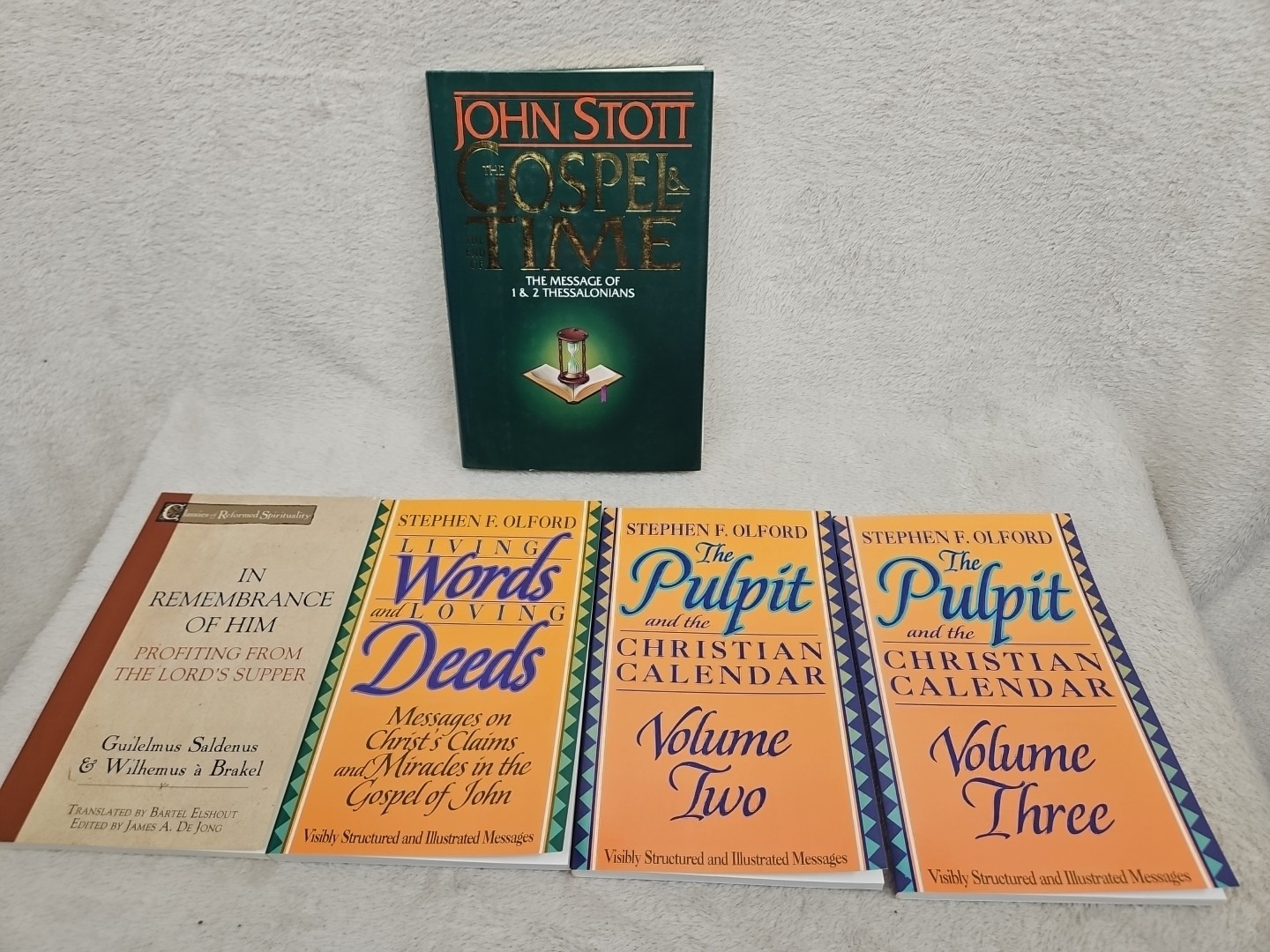 Book Lot 8 Religious The Pulpit & Christian Calendar Olford Gospel & Time Stott