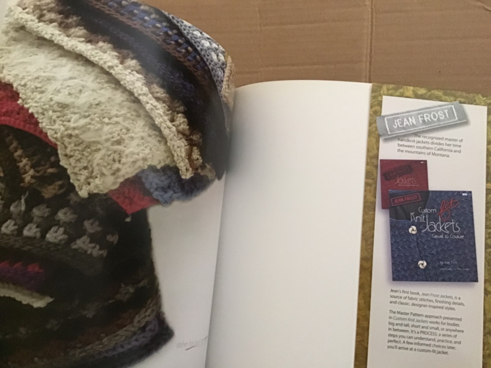 Stitches for Tailored Knits:Build Better Fabric by Jean Frost-2013-USED-84 pages