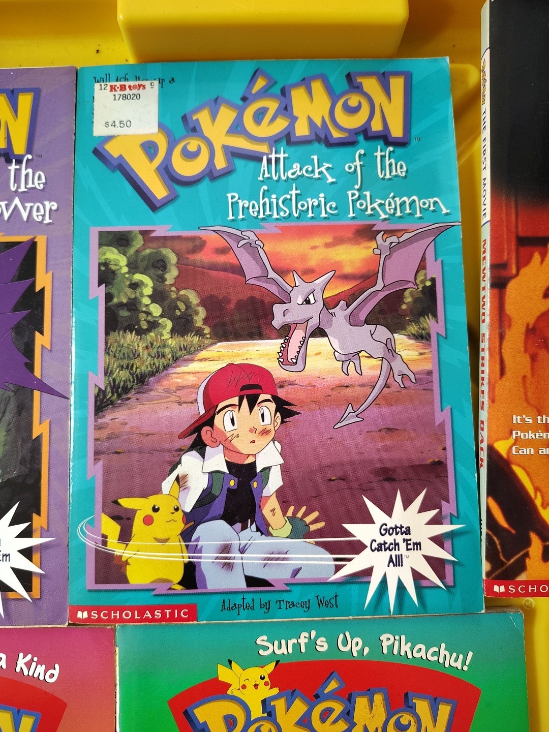 Pokemon Lot Of 6 Children’s Chapter Books Vintage 2 VHS Pokemon VHS