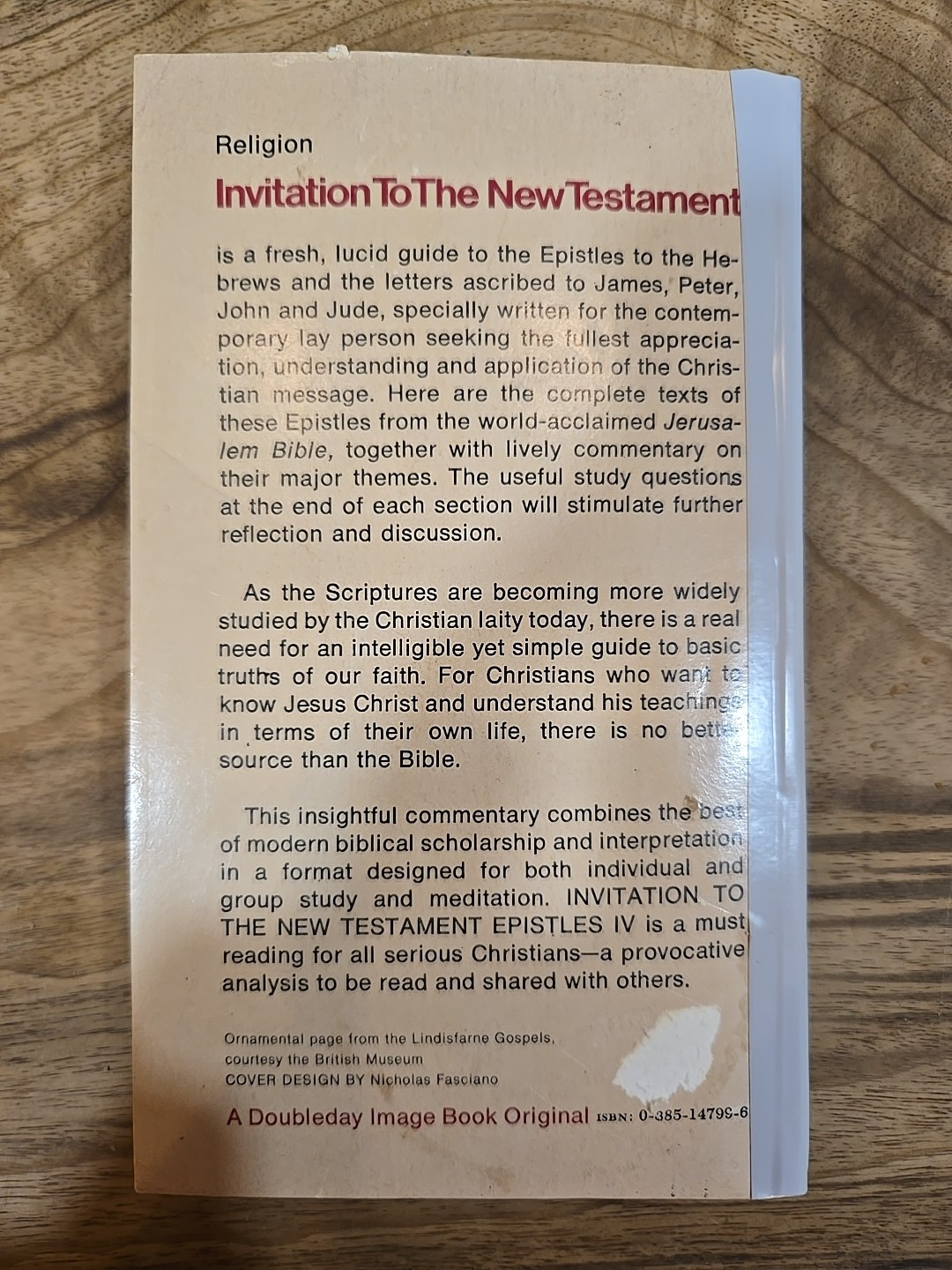 INVITATION TO THE NEW TESTAMENT EPISTLES IV Book, DANKER